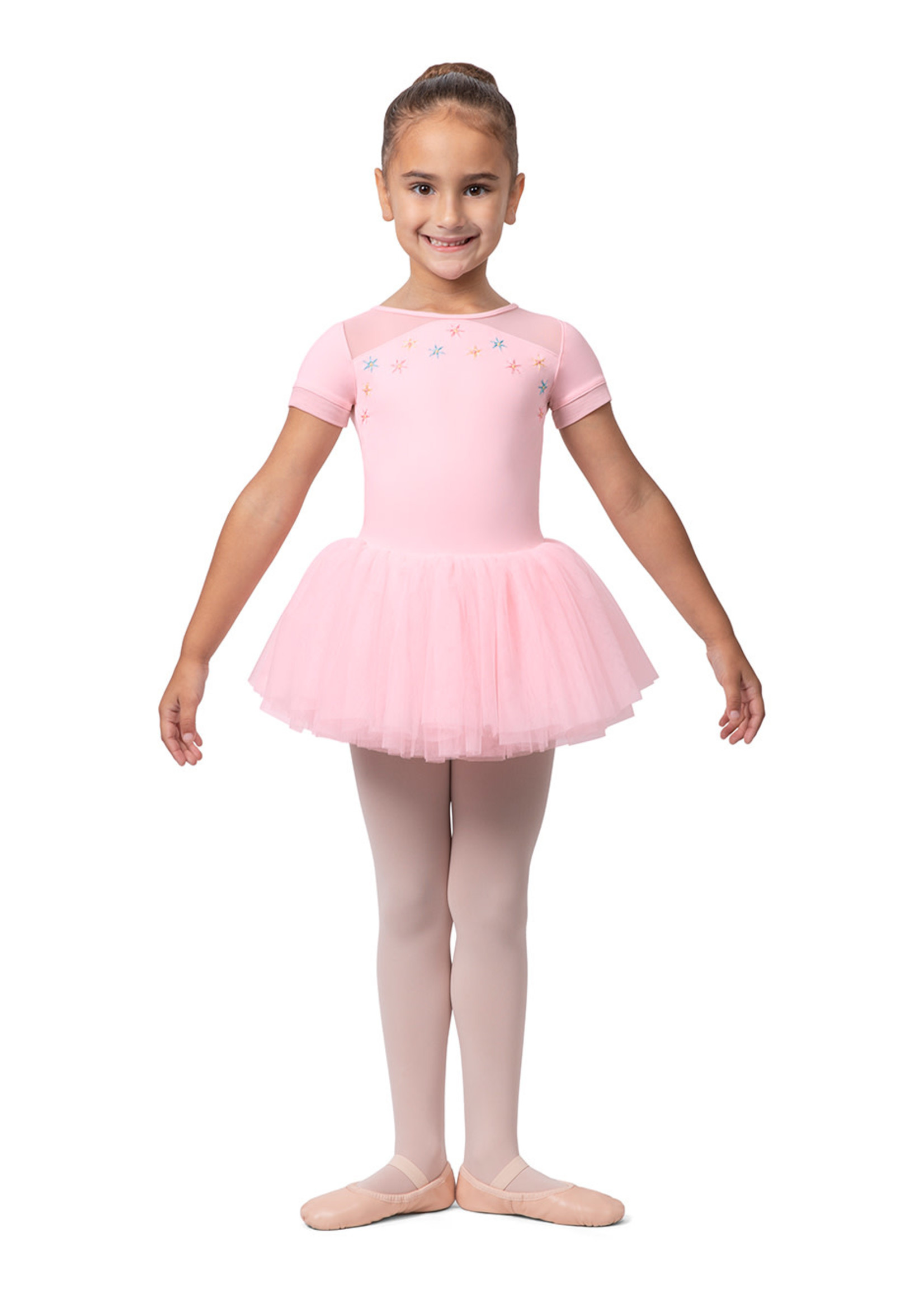 Bloch Bloch Flower Embellished Cap Sleeve Tutu Leotard