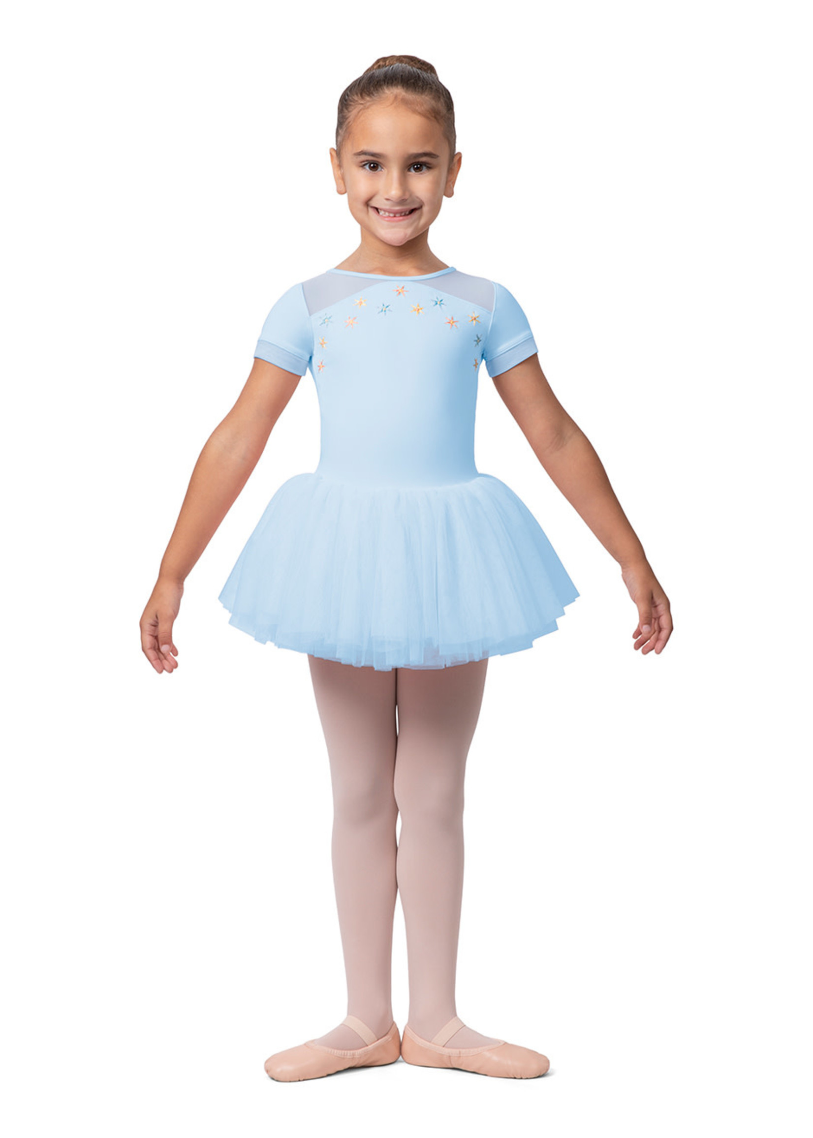 Bloch Bloch Flower Embellished Cap Sleeve Tutu Leotard