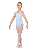 Bloch Flower Embellished Wrap Back Cami Leotard