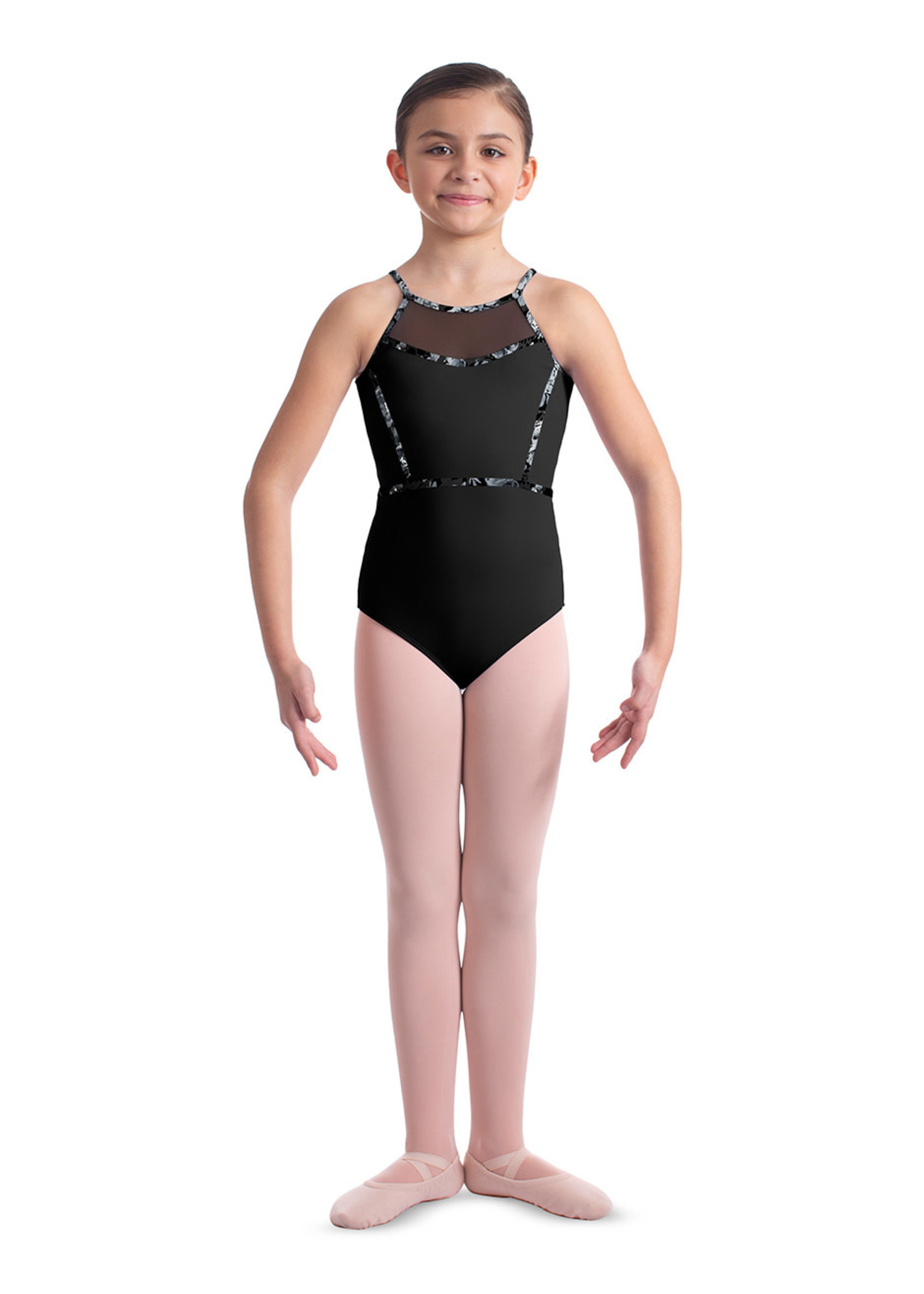 Mirella Mirella Halter Leotard with Mesh Back