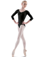 Bloch Ballon | Frt/BK Pinch 3/4 Slv Leotard