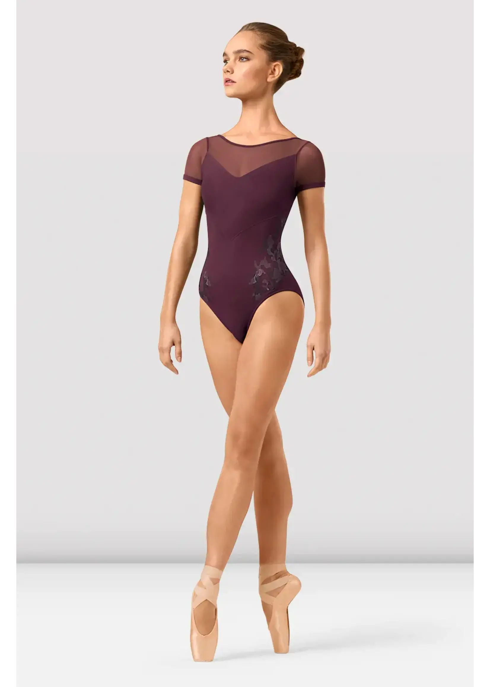 Bloch Boatneck Camo Capsleeve Leotard