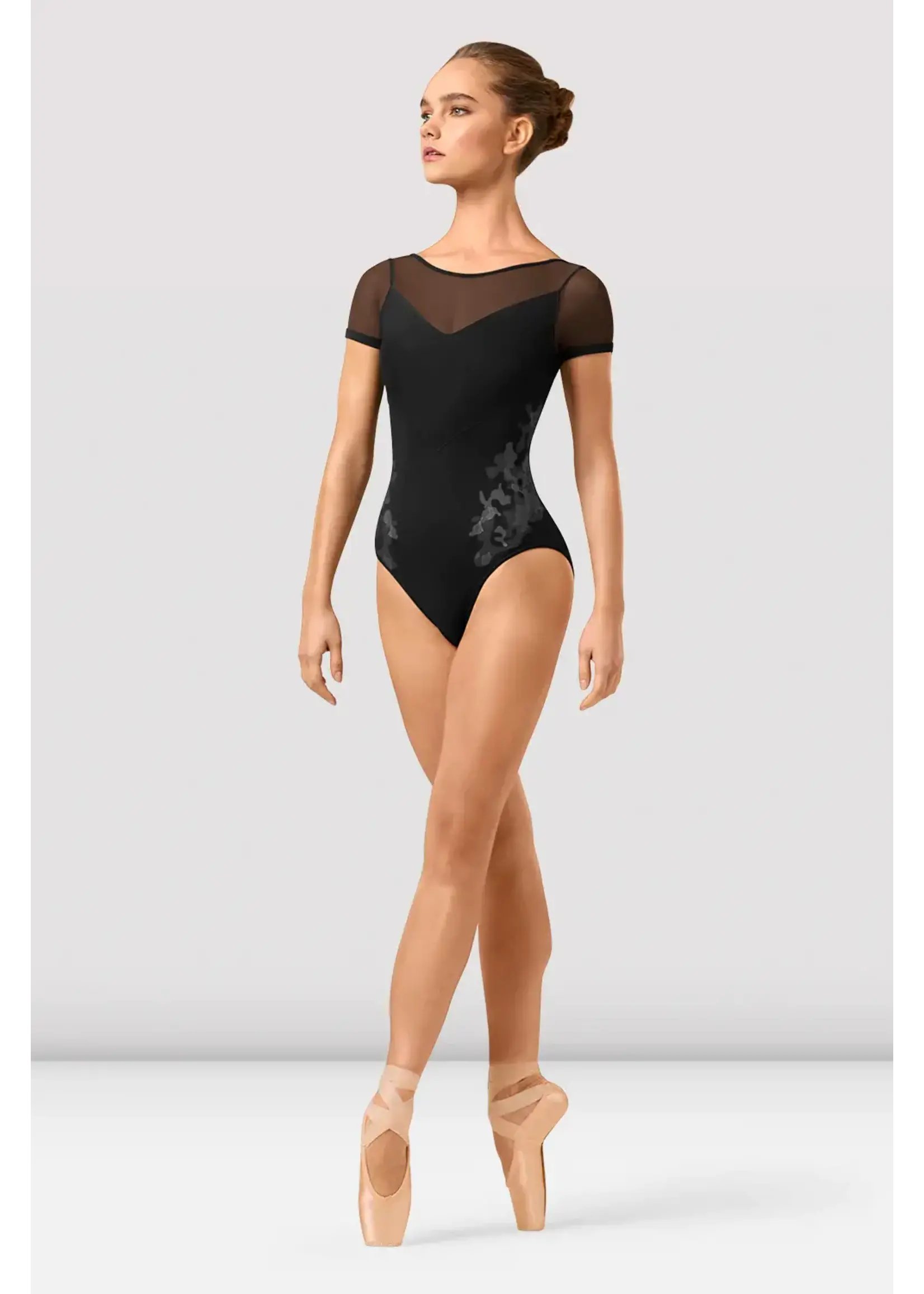 Bloch Boatneck Camo Capsleeve Leotard