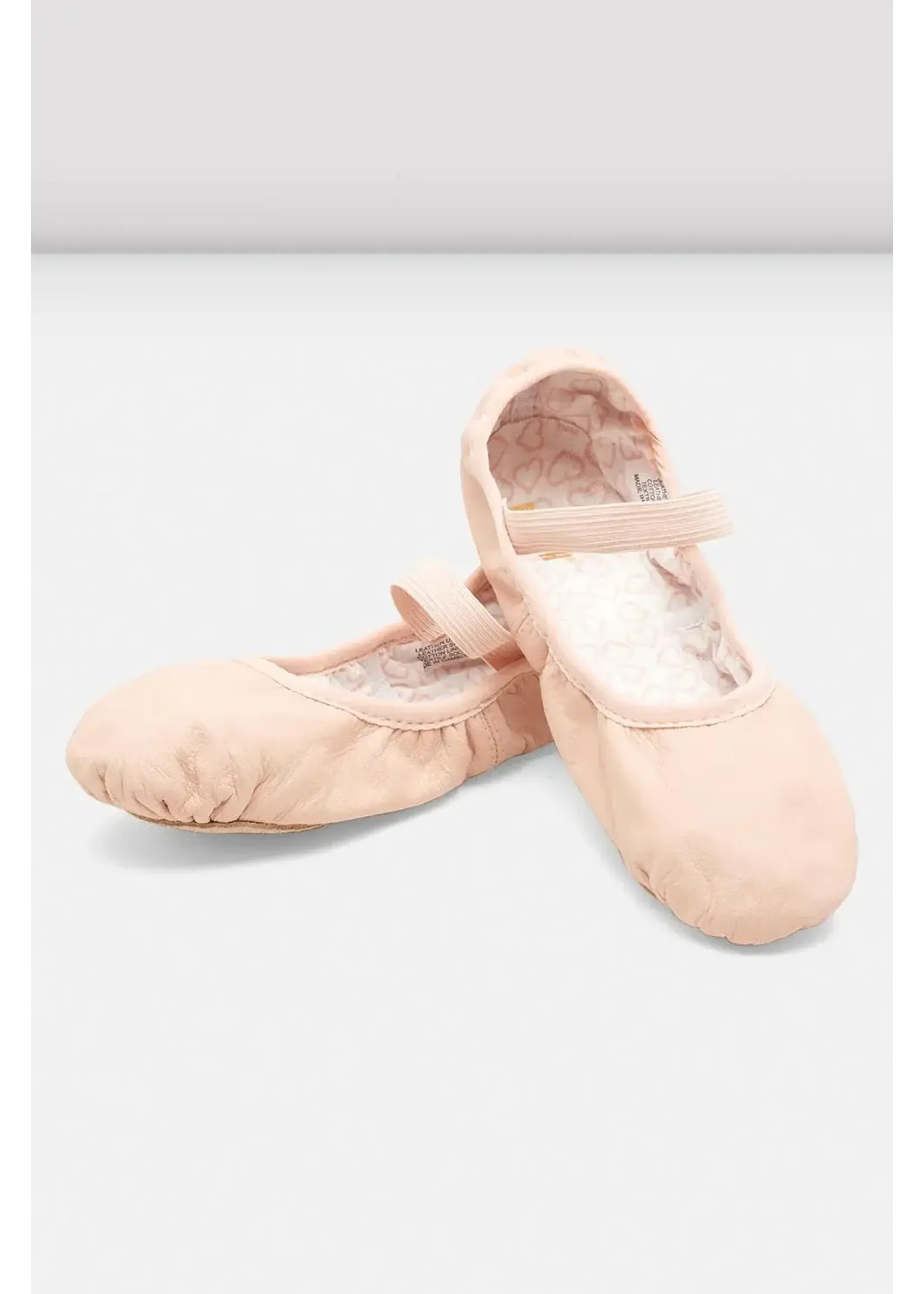 Bloch Belle Child’s ballet Slipper without drawstring, (Pink)