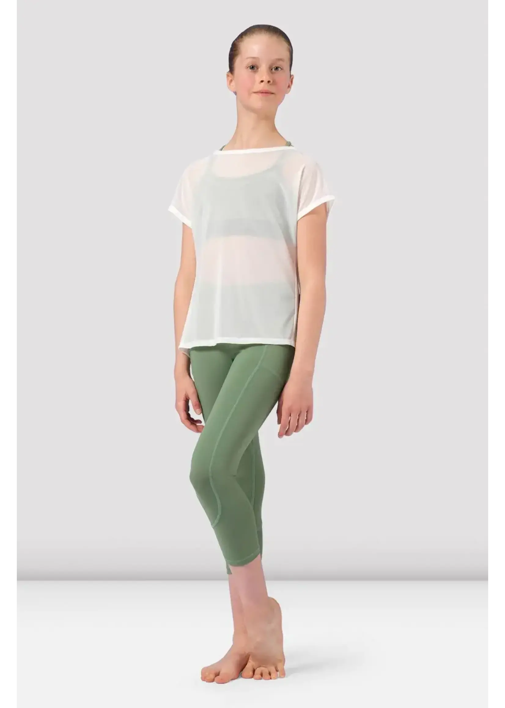 Bloch Childs Round Neckline Mesh T-Shirt