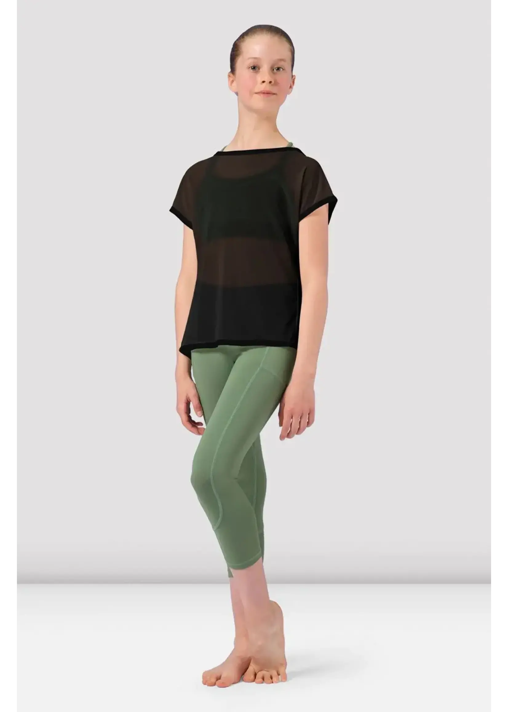 Bloch Childs Round Neckline Mesh T-Shirt
