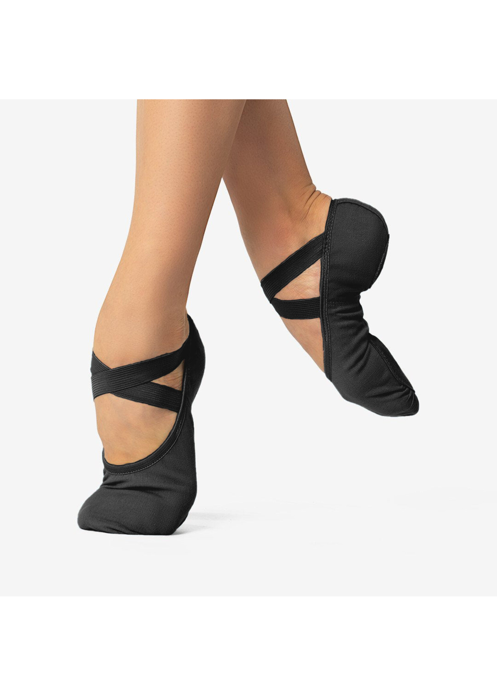 So Danca Canvas Split-sole Shoe Black