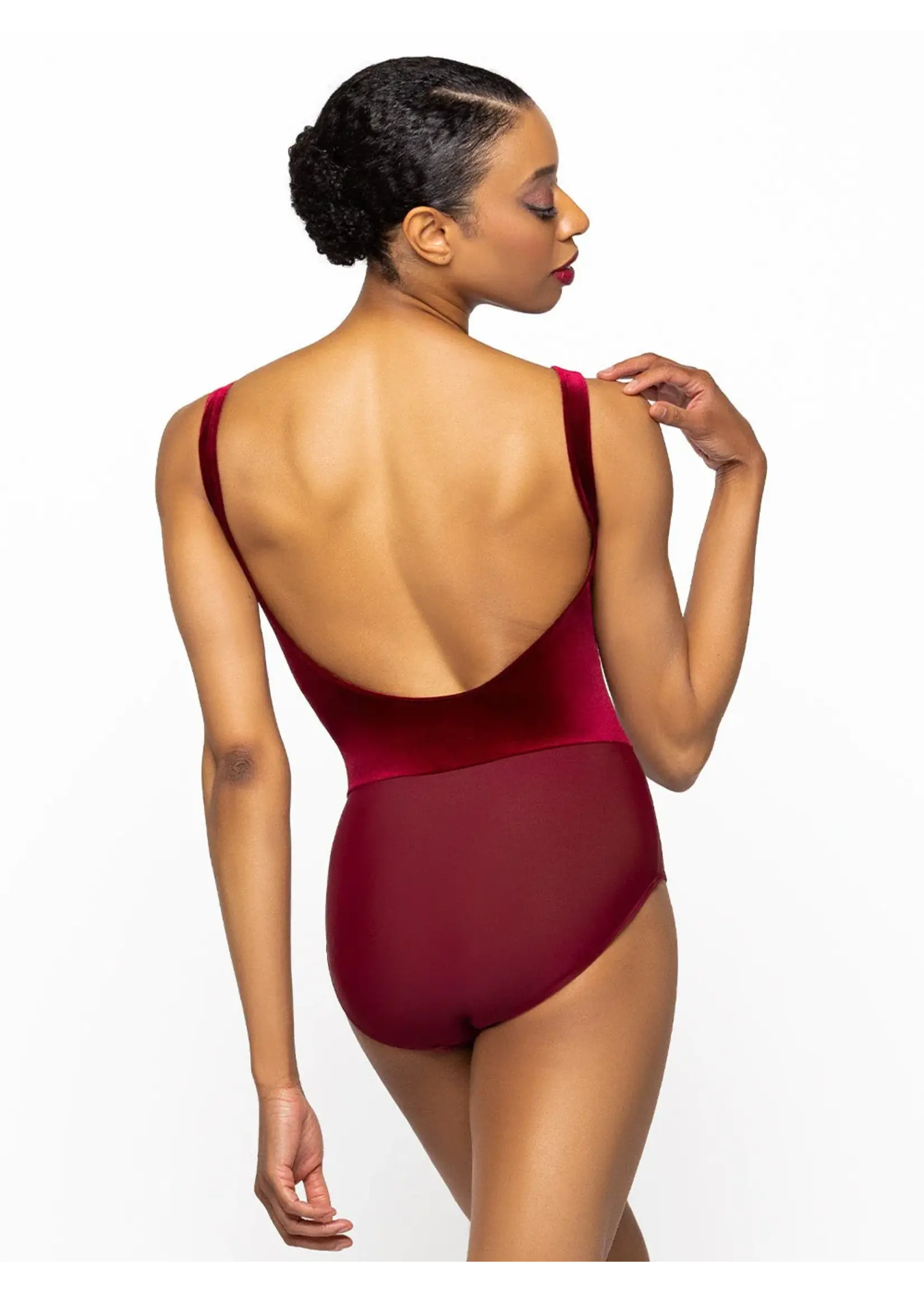 Eleve Dancewear Allison Leotard Wine Velvet