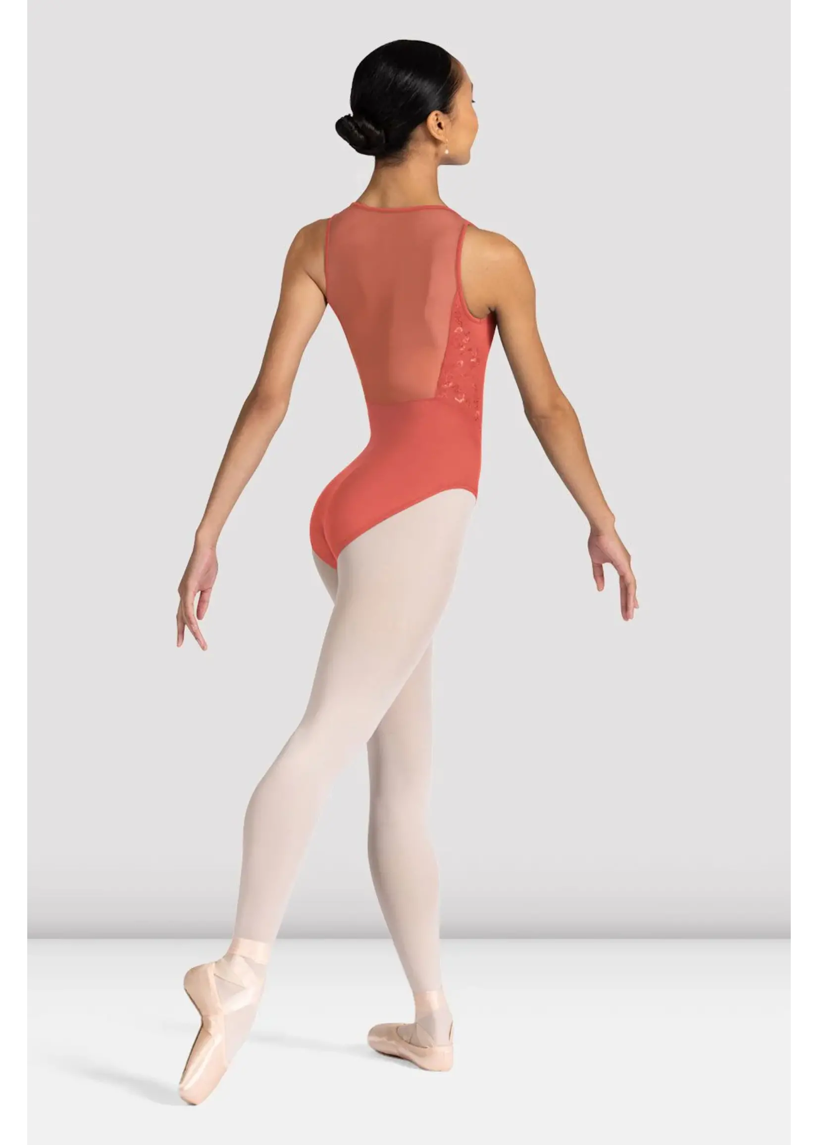 Bloch Square Neck Mesh Back Tank Leo