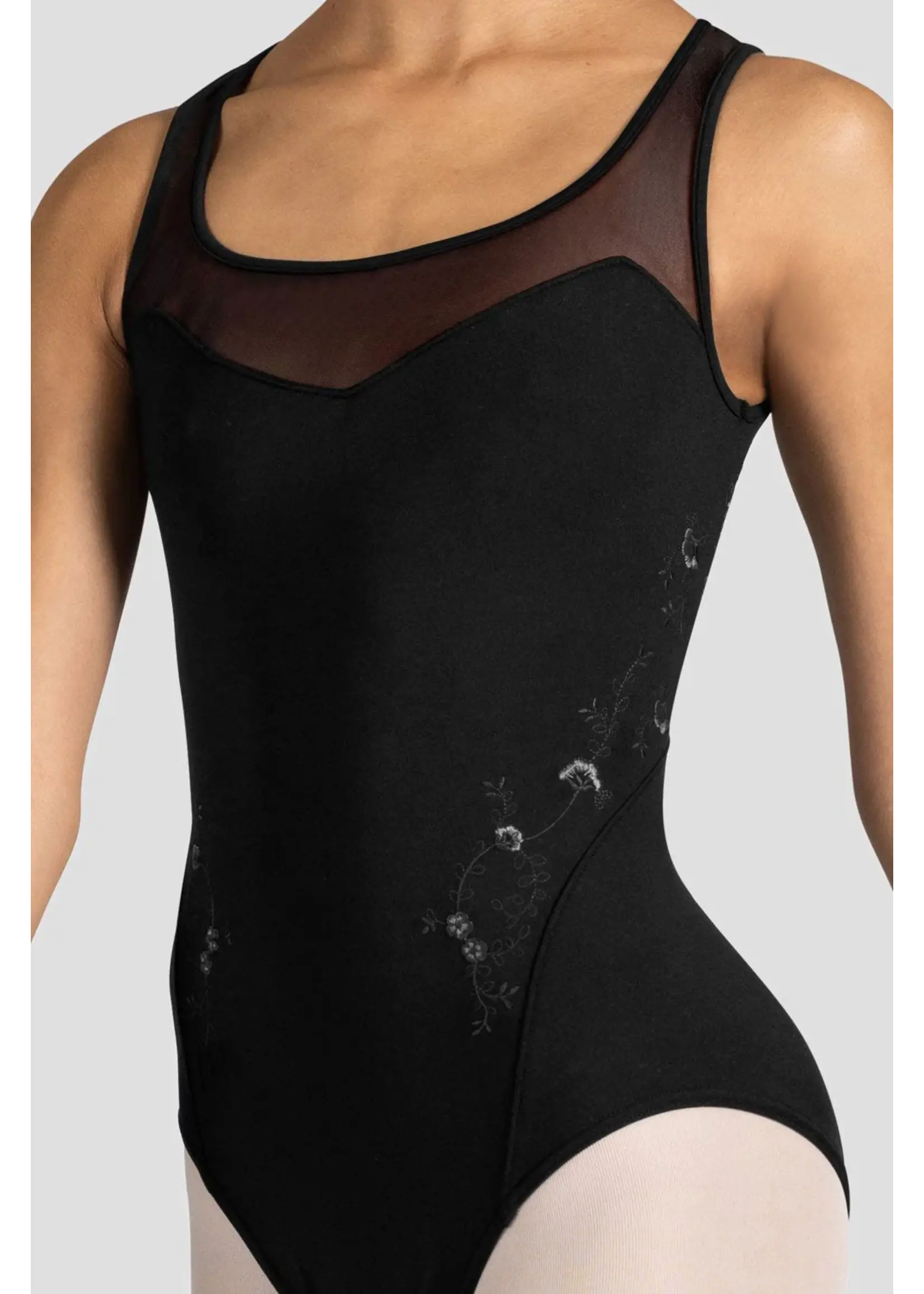 Bloch Square Neck Mesh Back Tank Leo