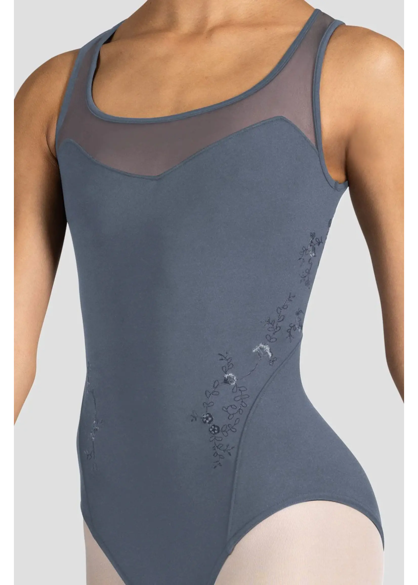 Bloch Square Neck Mesh Back Tank Leo
