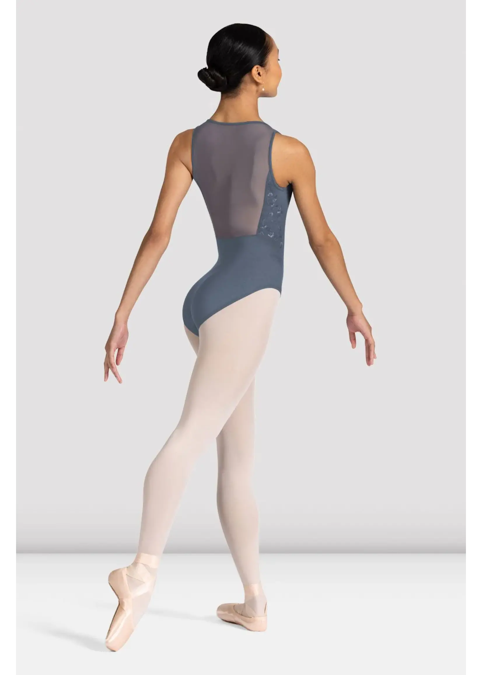 Bloch Square Neck Mesh Back Tank Leo