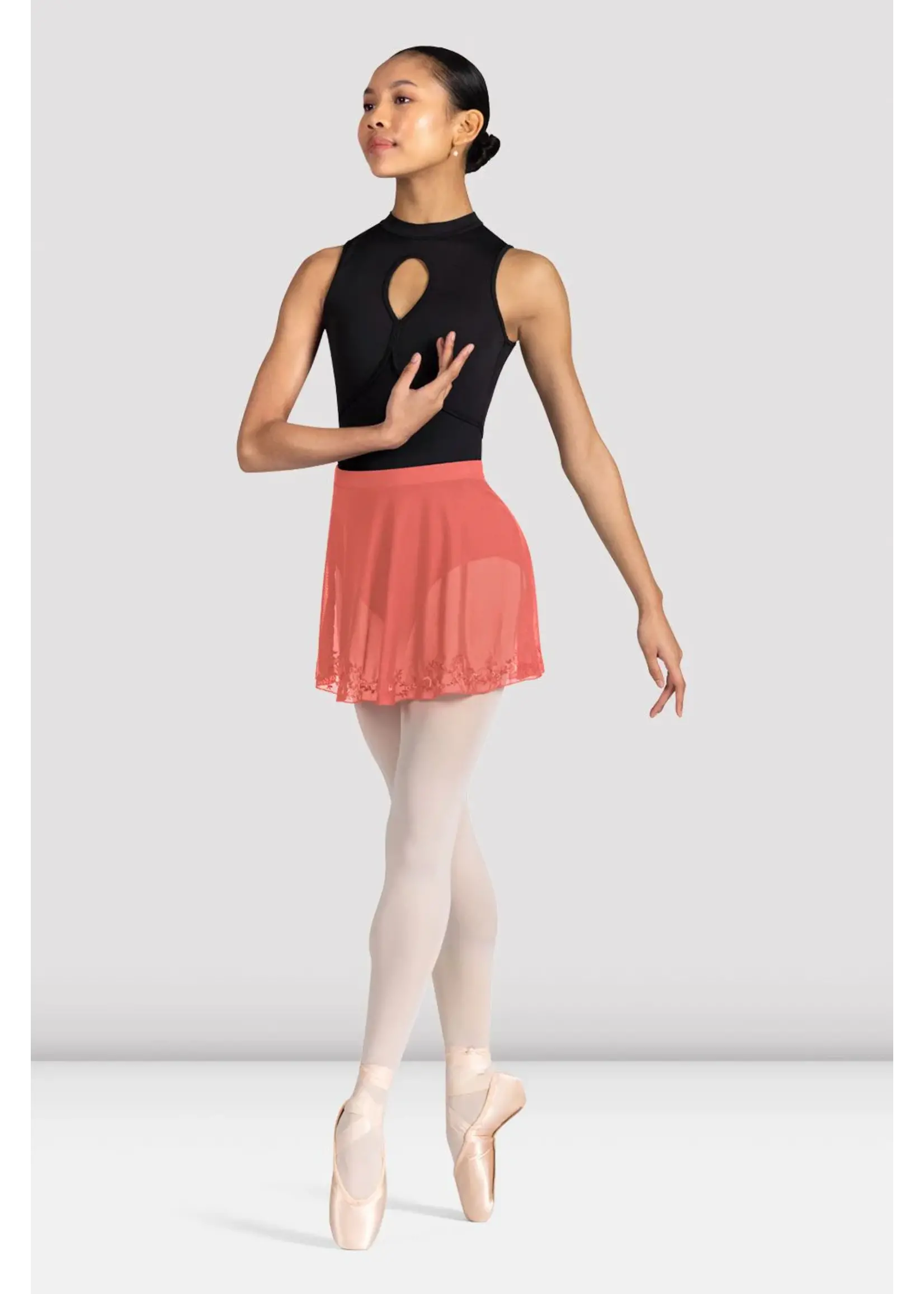 Bloch Embroidered Mesh Skirt - Adult