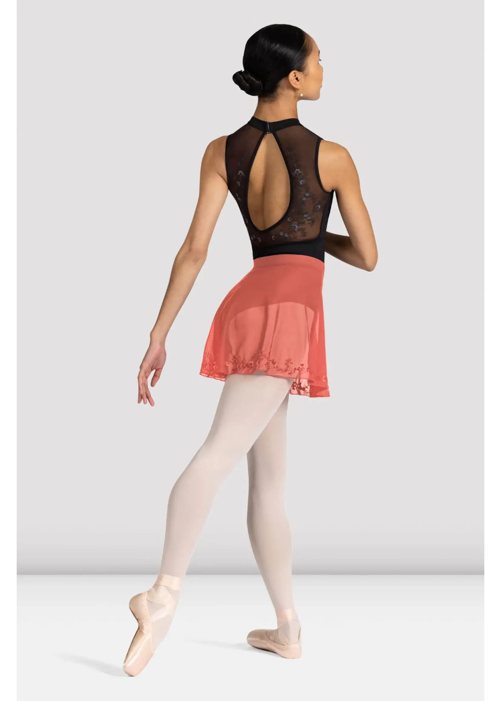 Bloch Embroidered Mesh Skirt - Adult