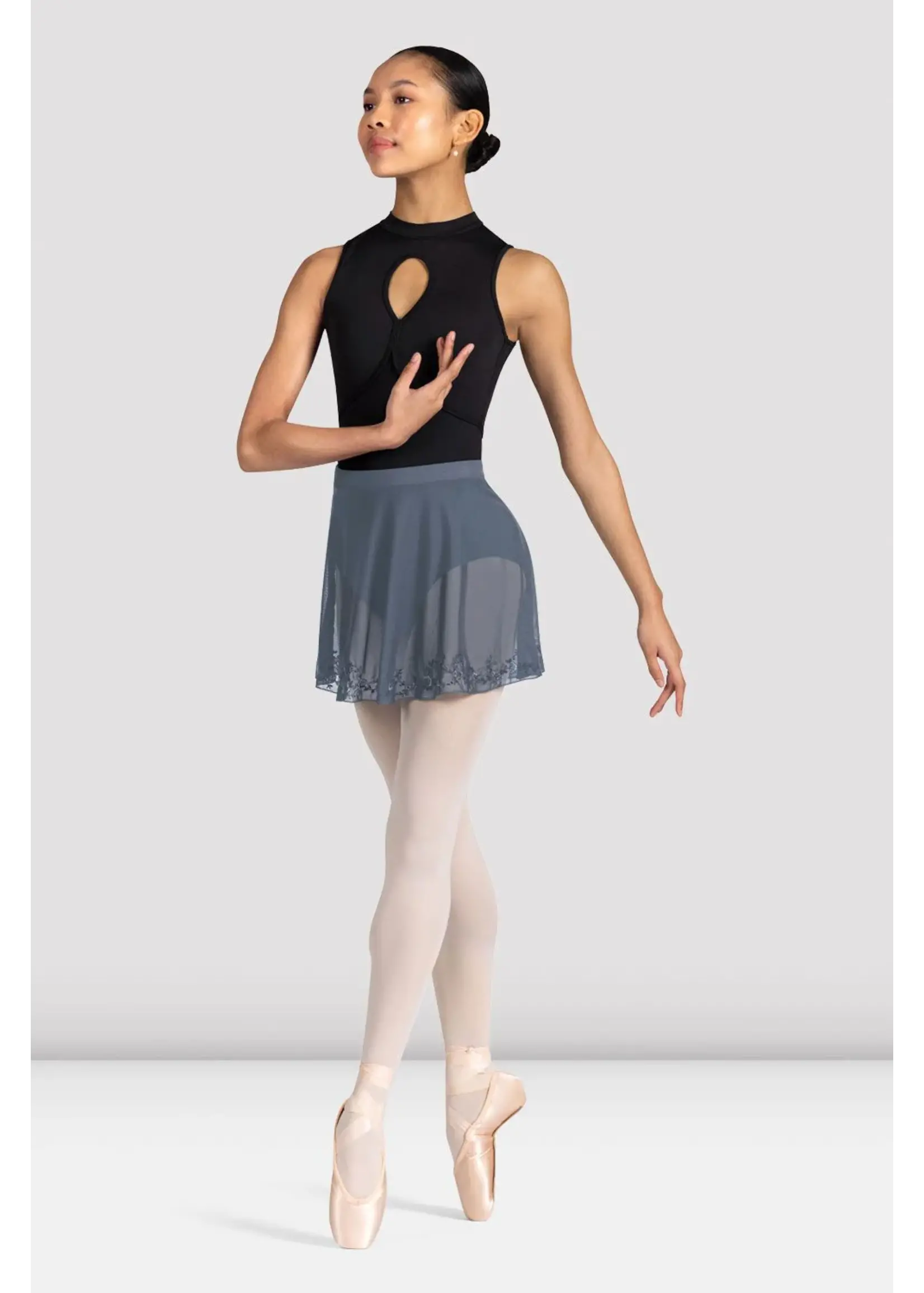Bloch Embroidered Mesh Skirt - Adult