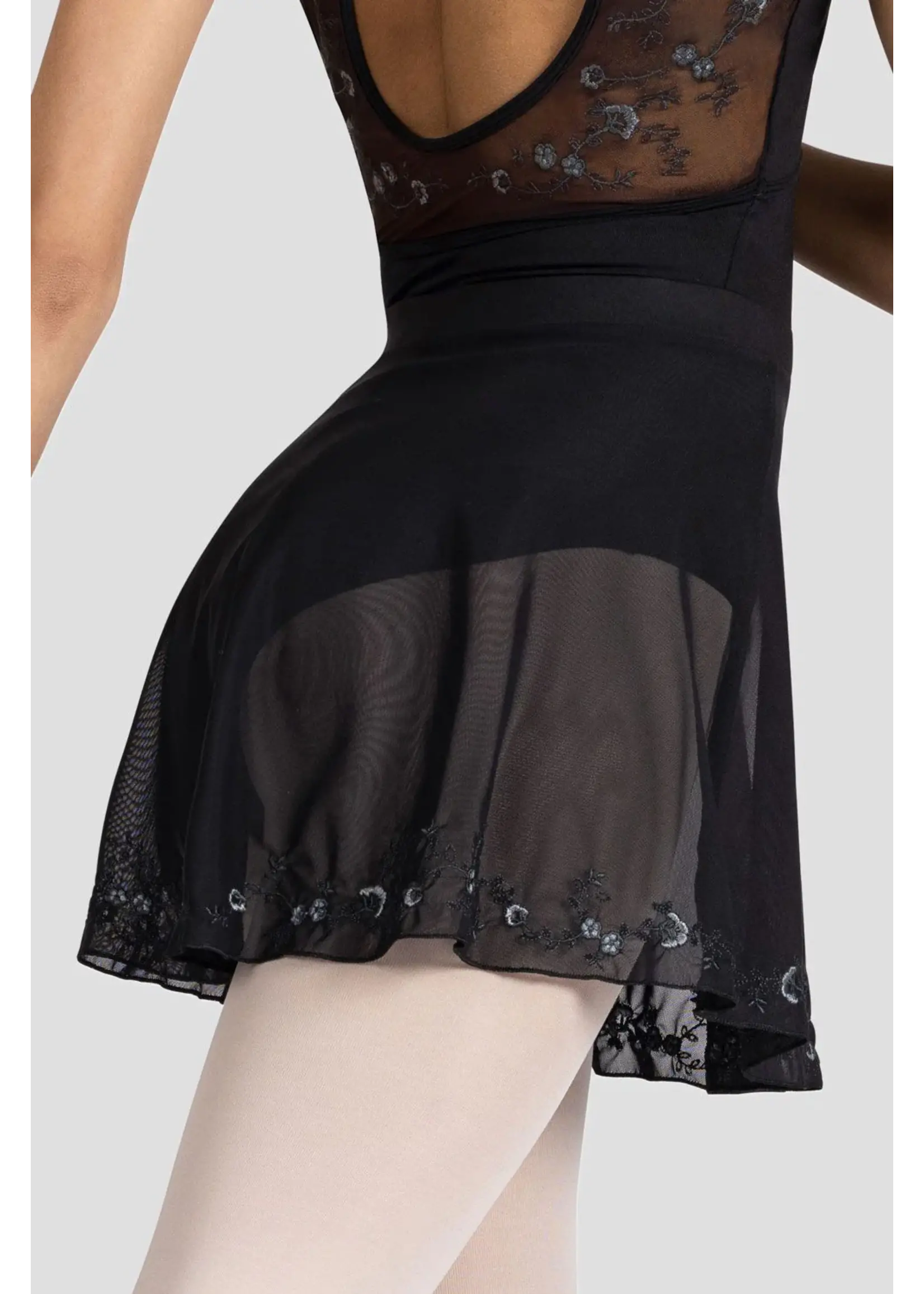 Bloch Embroidered Mesh Skirt - Adult