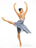 Eleve Dancewear Circle Skirt Black Mesh