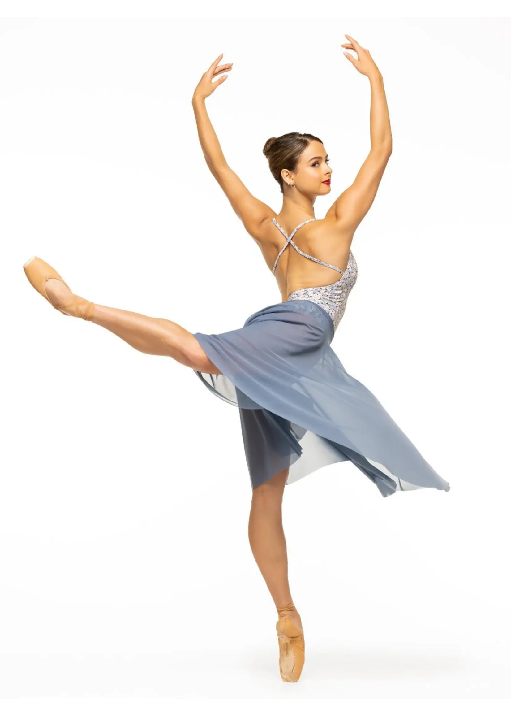 Eleve Dancewear Circle Skirt Black Mesh