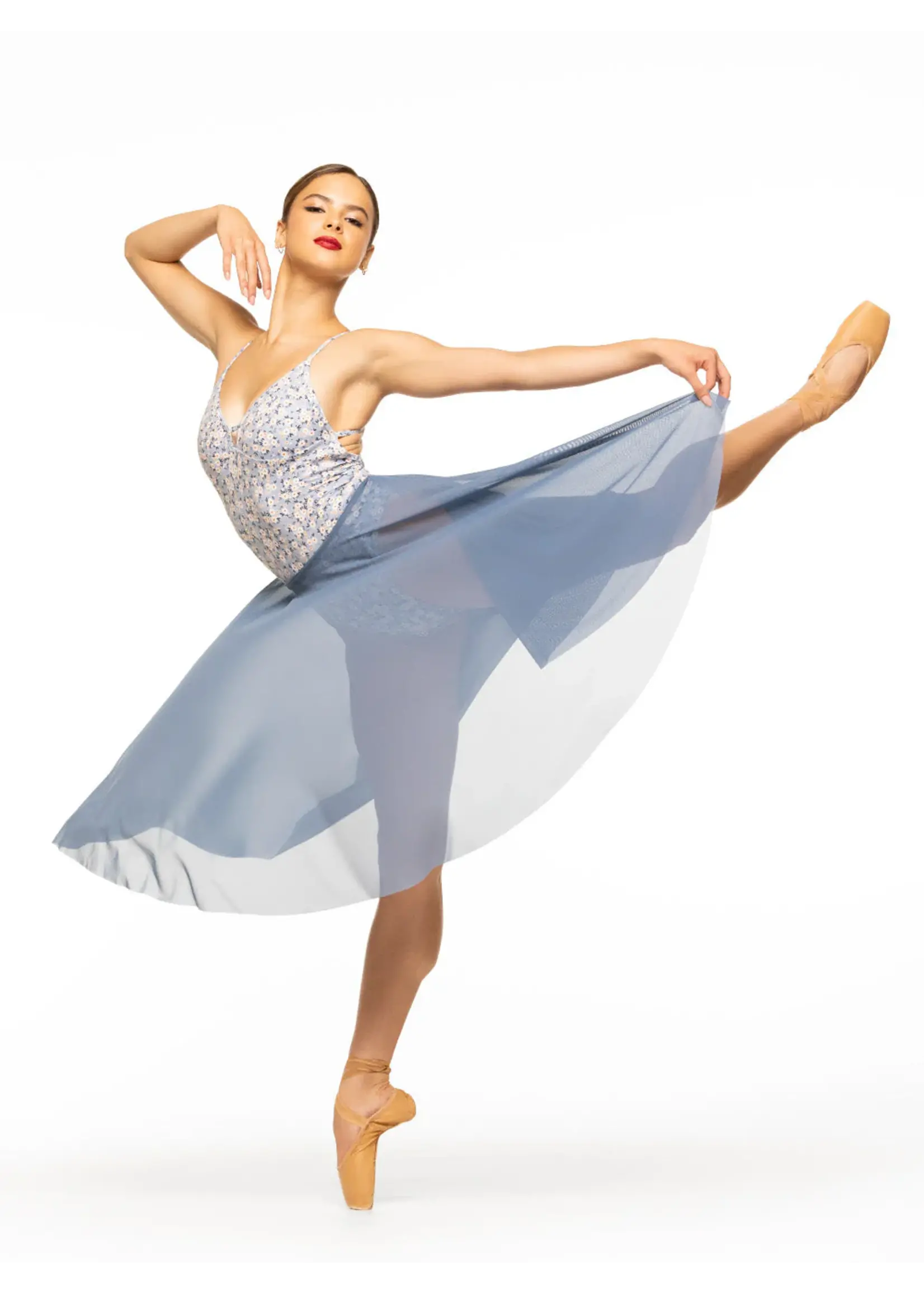 Eleve Dancewear Circle Skirt Black Mesh