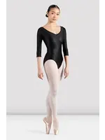 Mirella V Neckline Open Back 3/4 Sleeve Leo