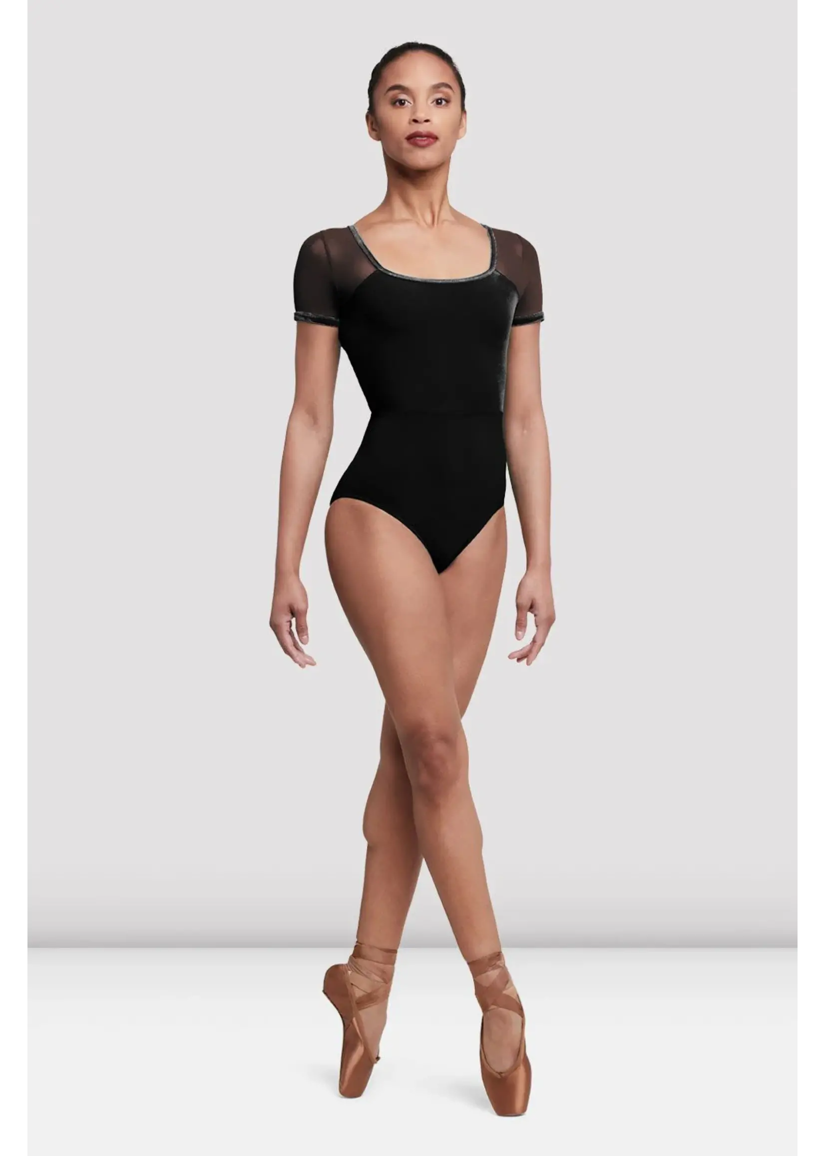 Bloch Sq neck cap slv leo