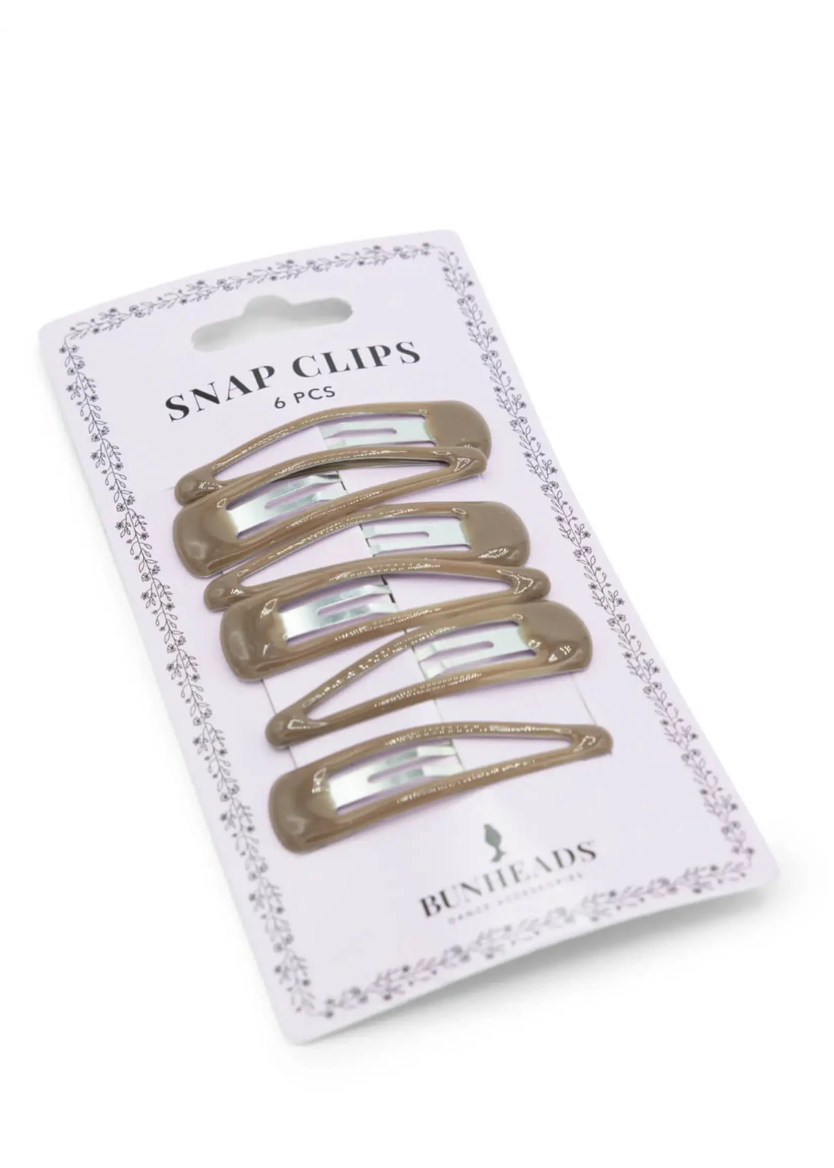 Bunheads Snap Clips (Light Brown)