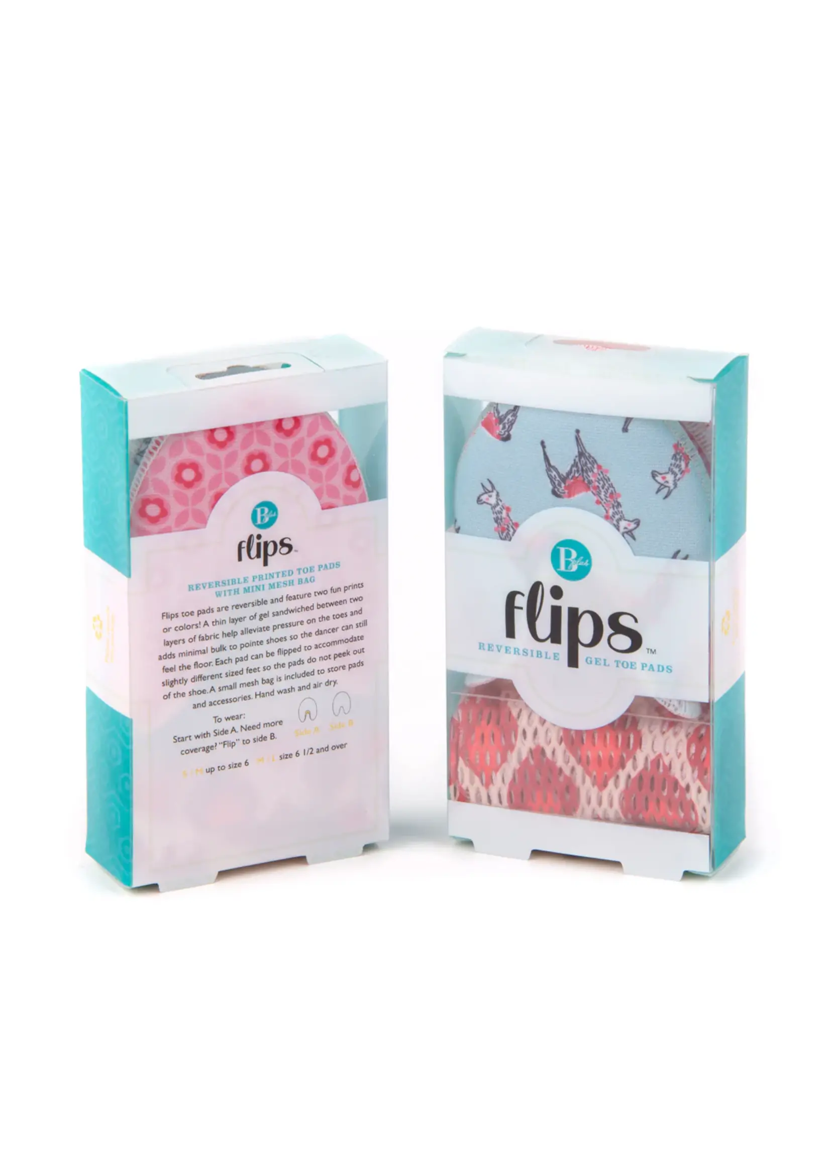 Flips Reversible Gel Toe Pads & Mesh Bag