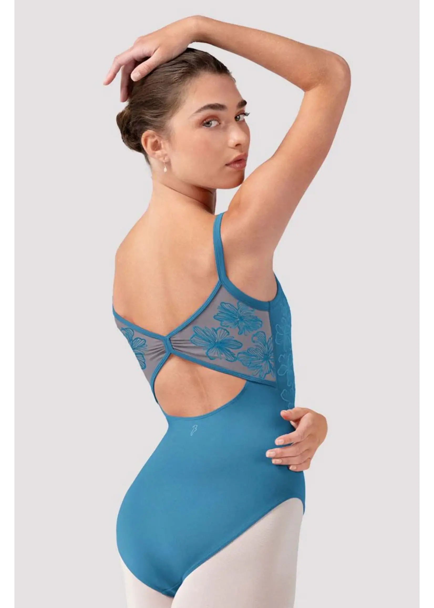 Bloch Front/back Embroidered Camisole Leotard