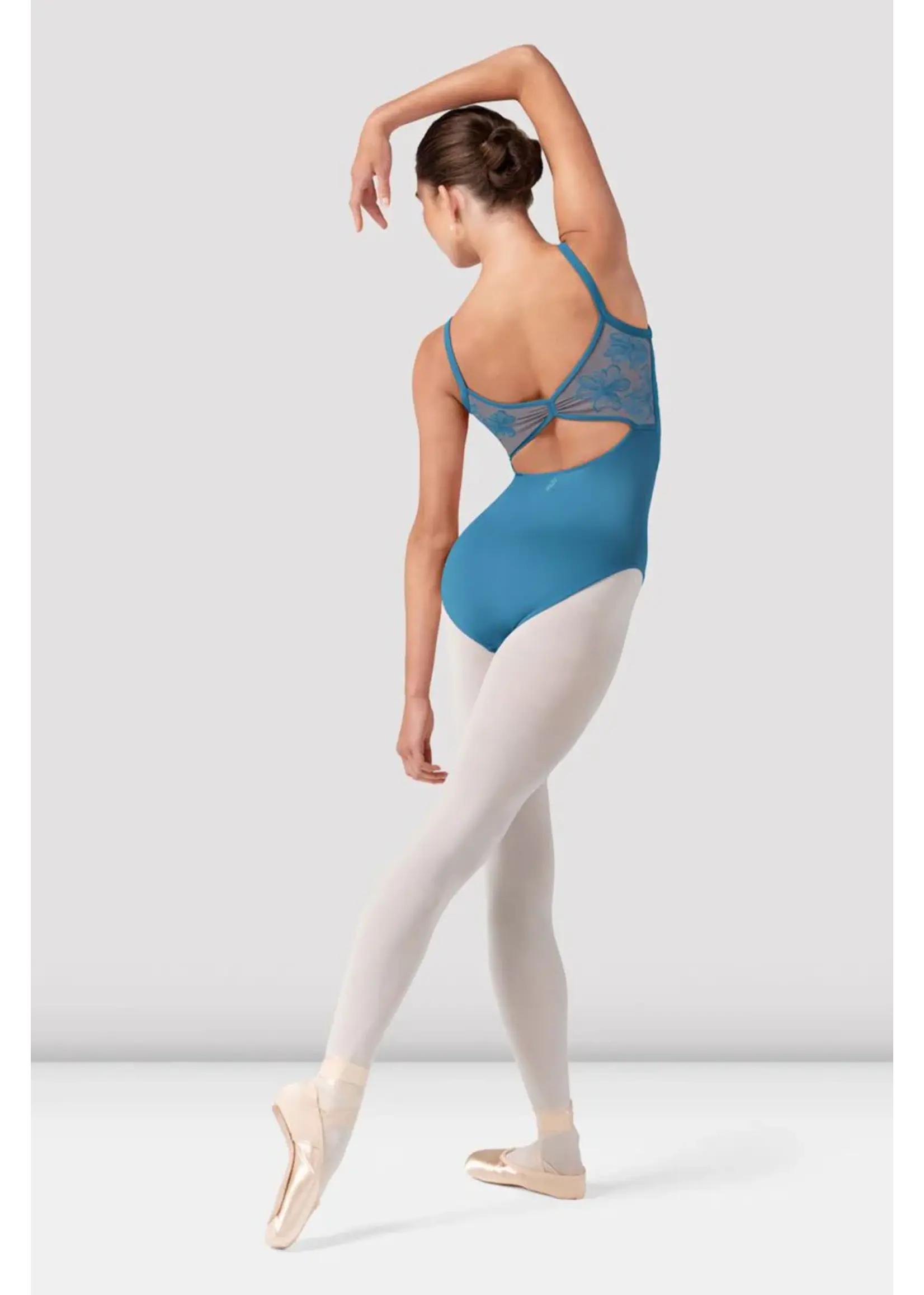 Bloch Front/back Embroidered Camisole Leotard