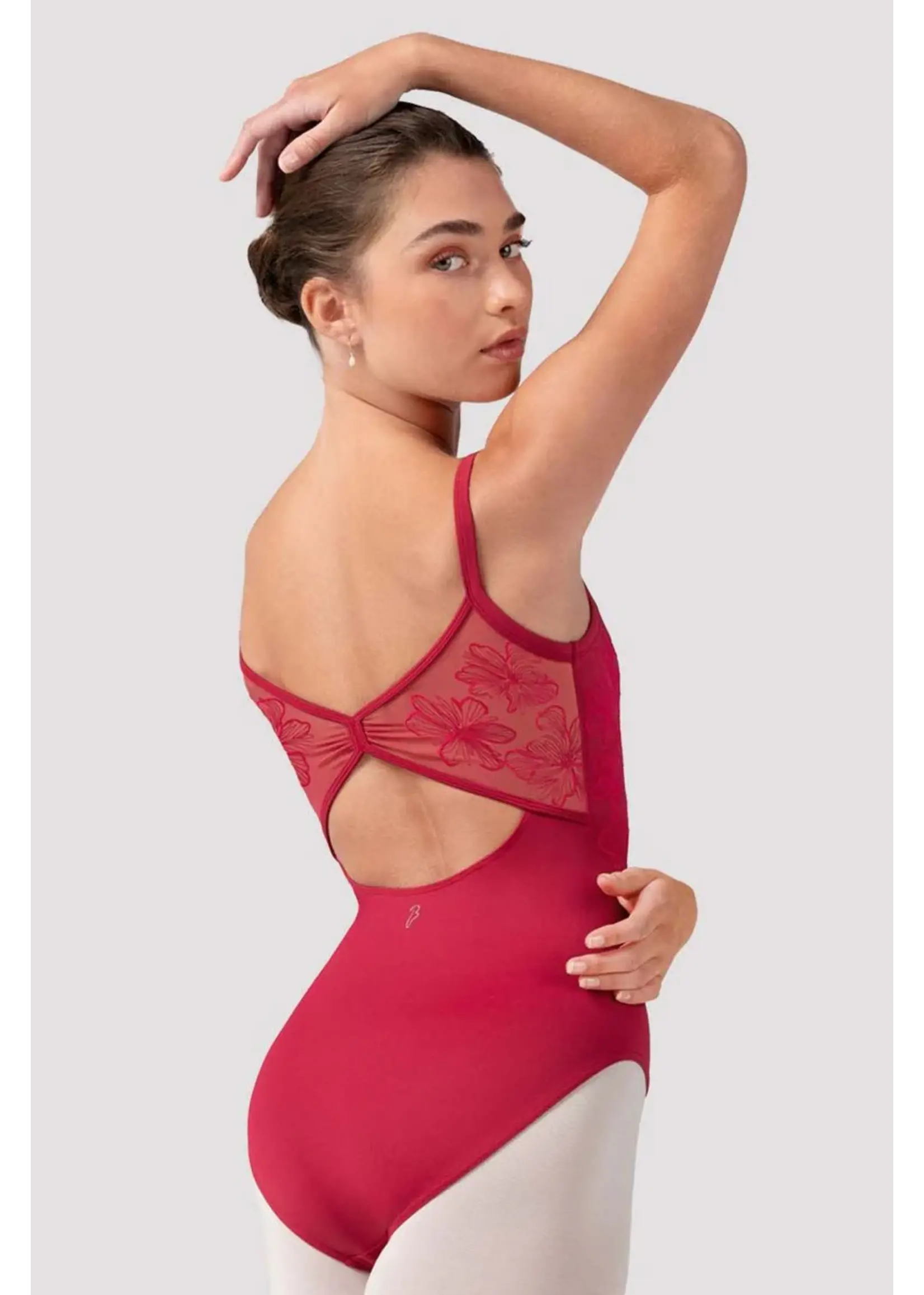 Bloch Front/back Embroidered Camisole Leotard
