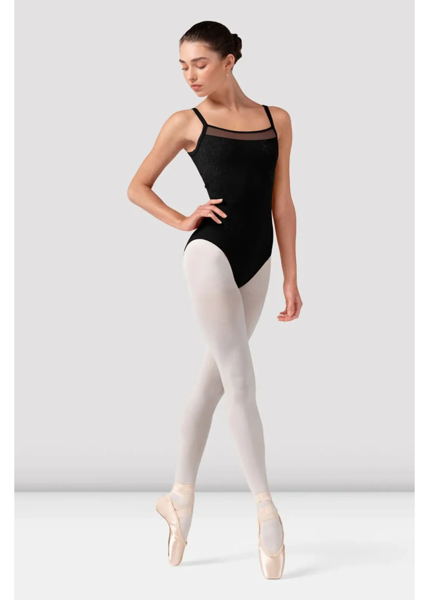 Bloch Front/back Embroidered Camisole Leotard