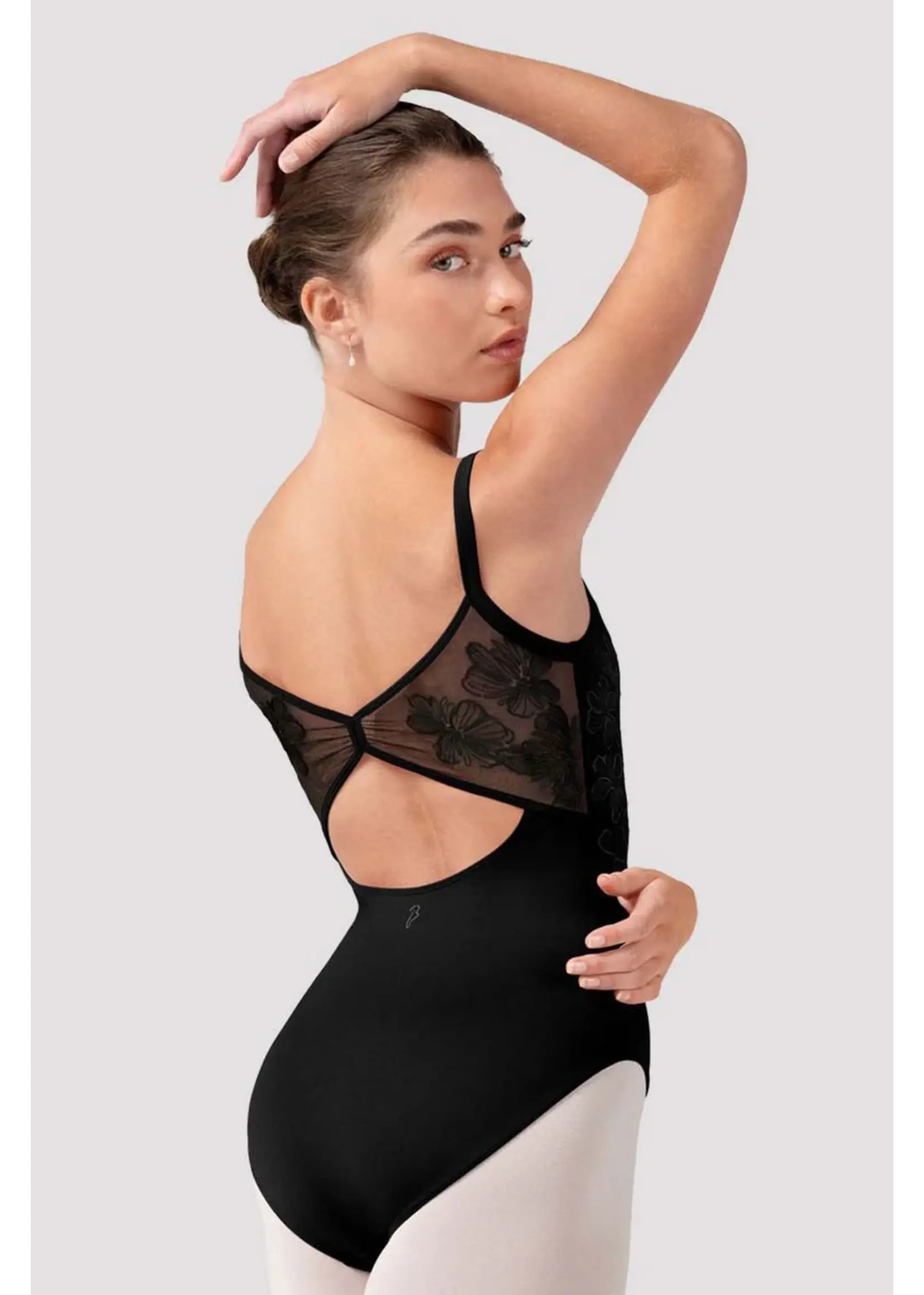 Bloch Front/back Embroidered Camisole Leotard
