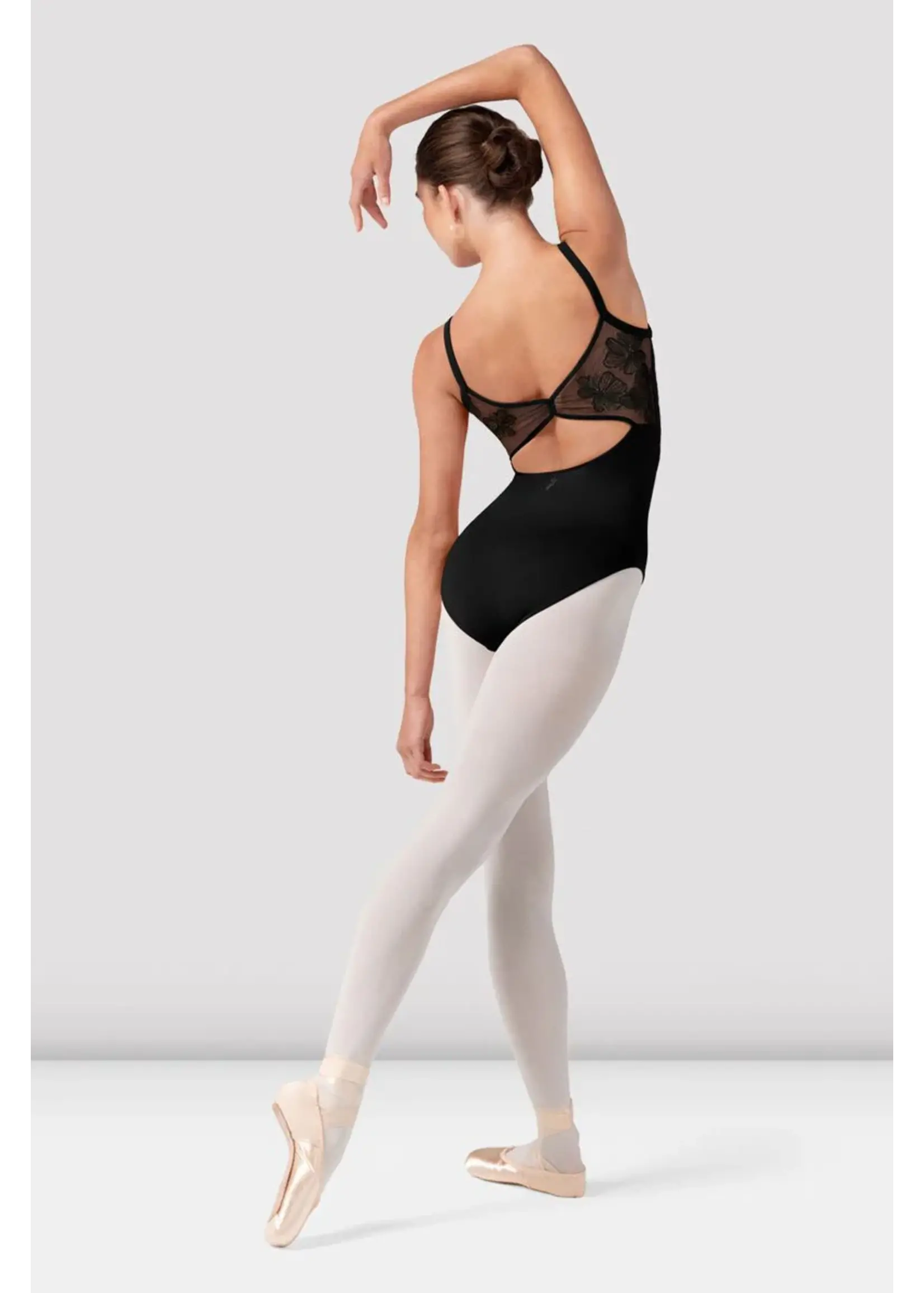 Bloch Front/back Embroidered Camisole Leotard