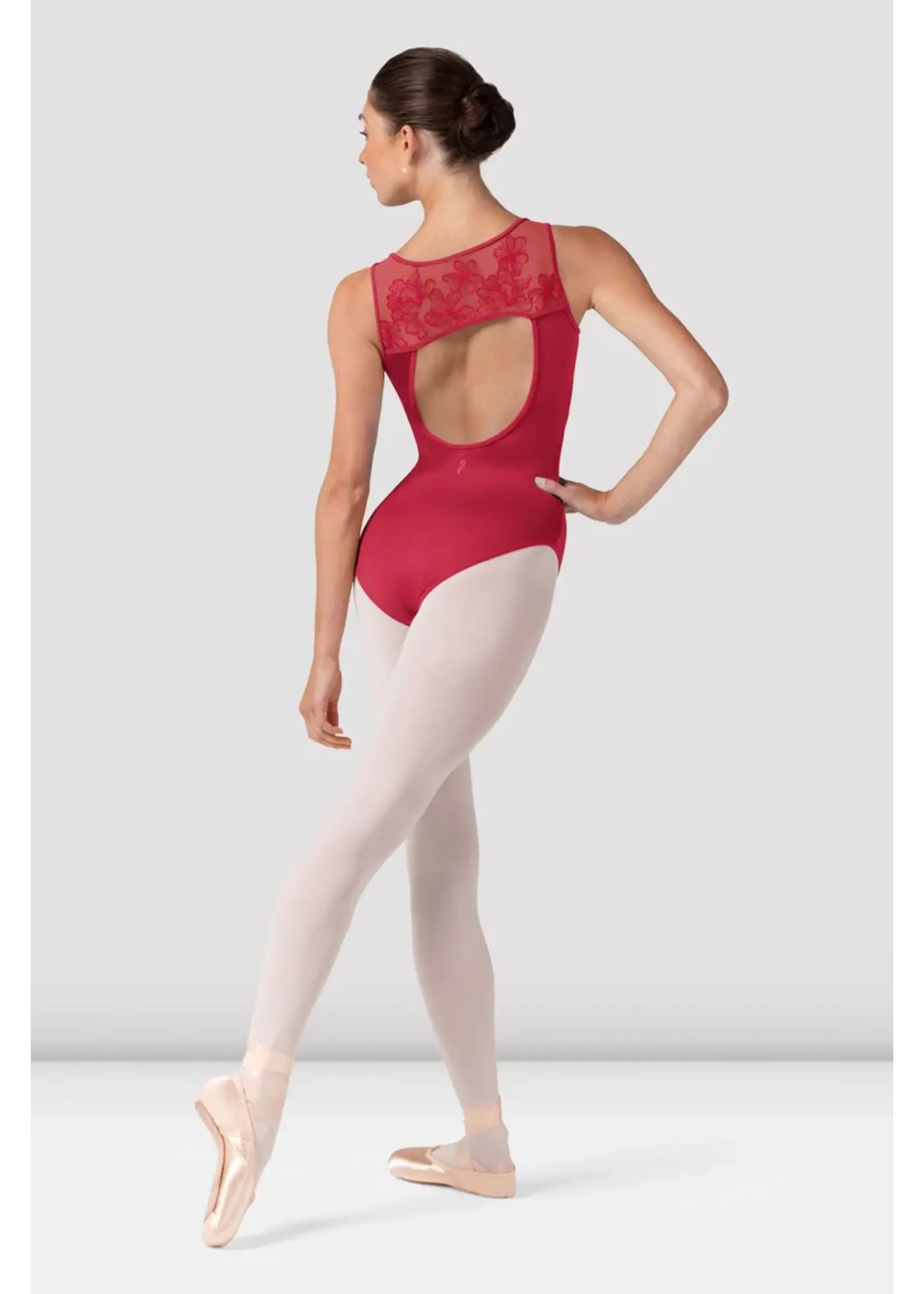 Bloch Embroidered Square Neck Leotard