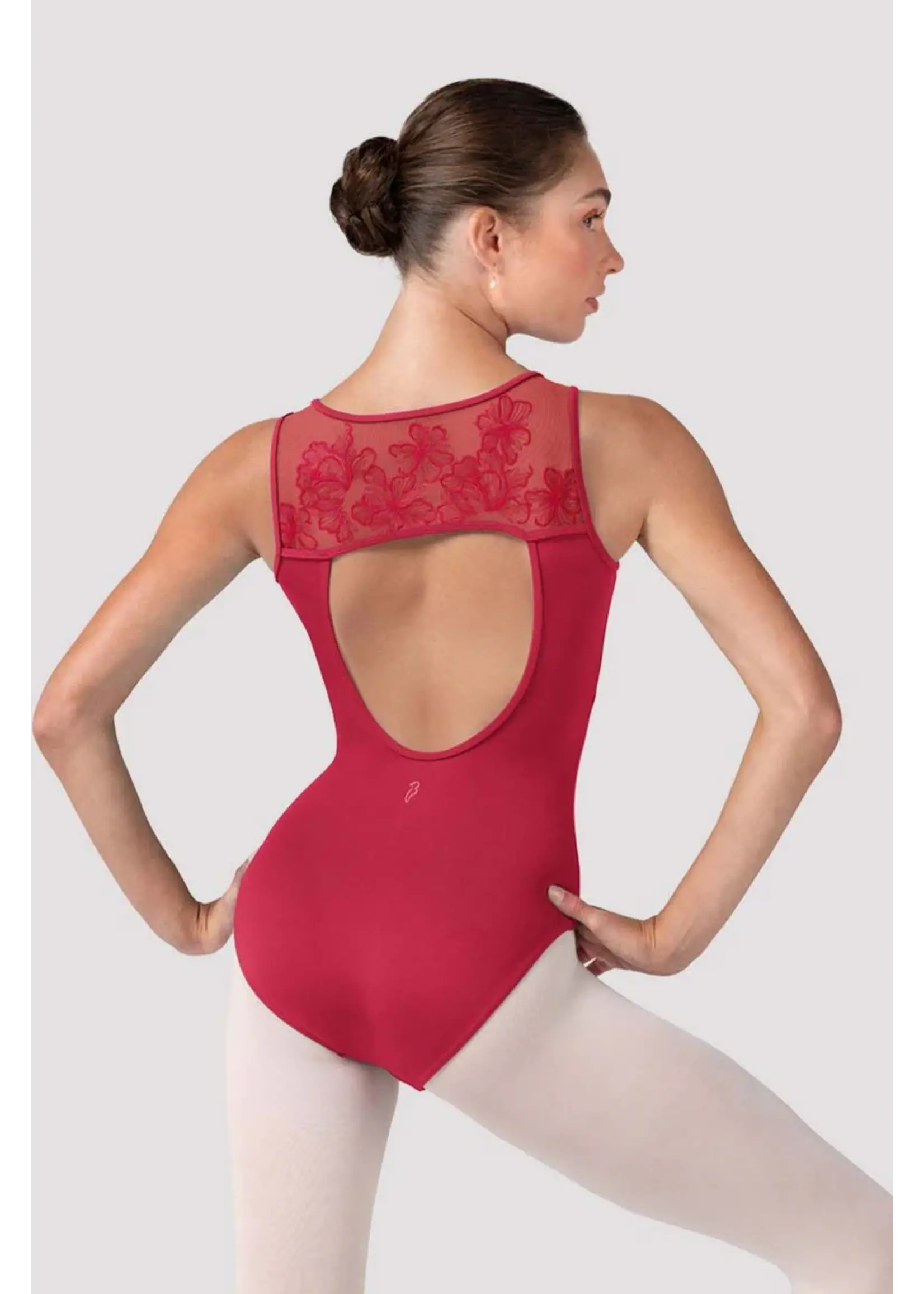 Bloch Embroidered Square Neck Leotard