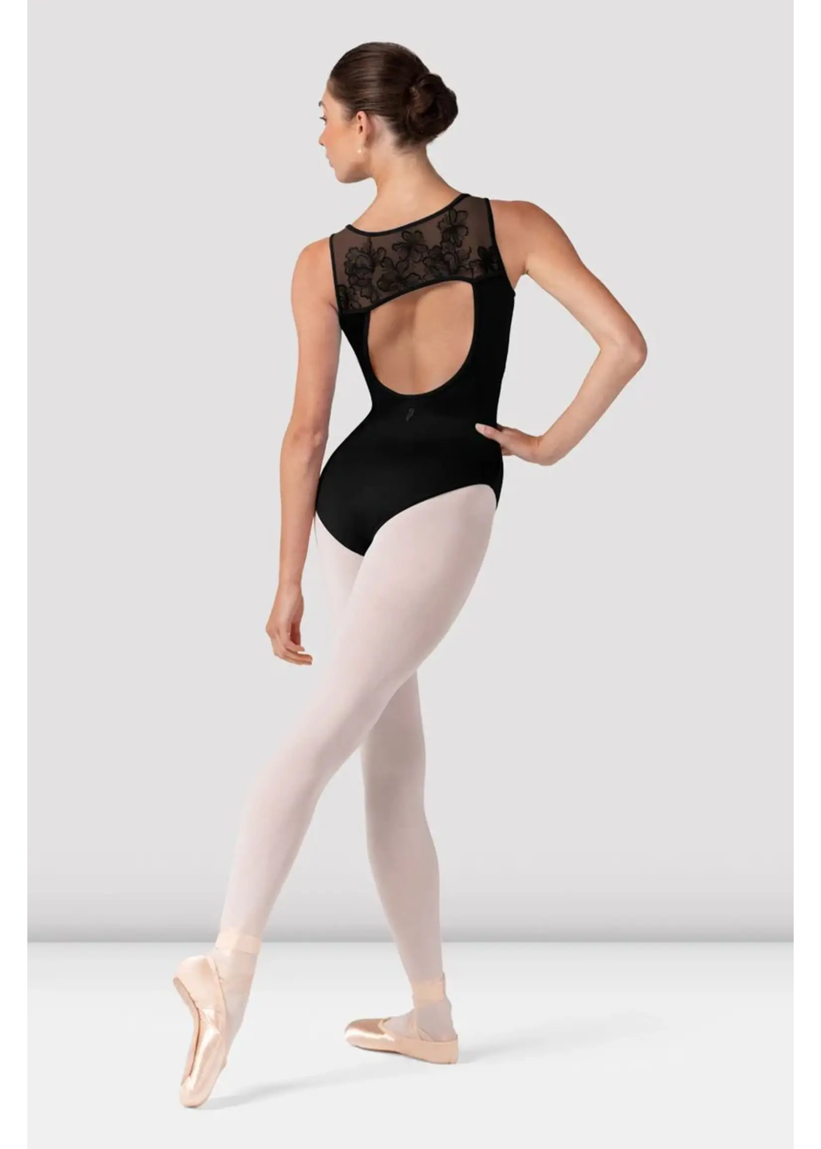 Bloch Embroidered Square Neck Leotard