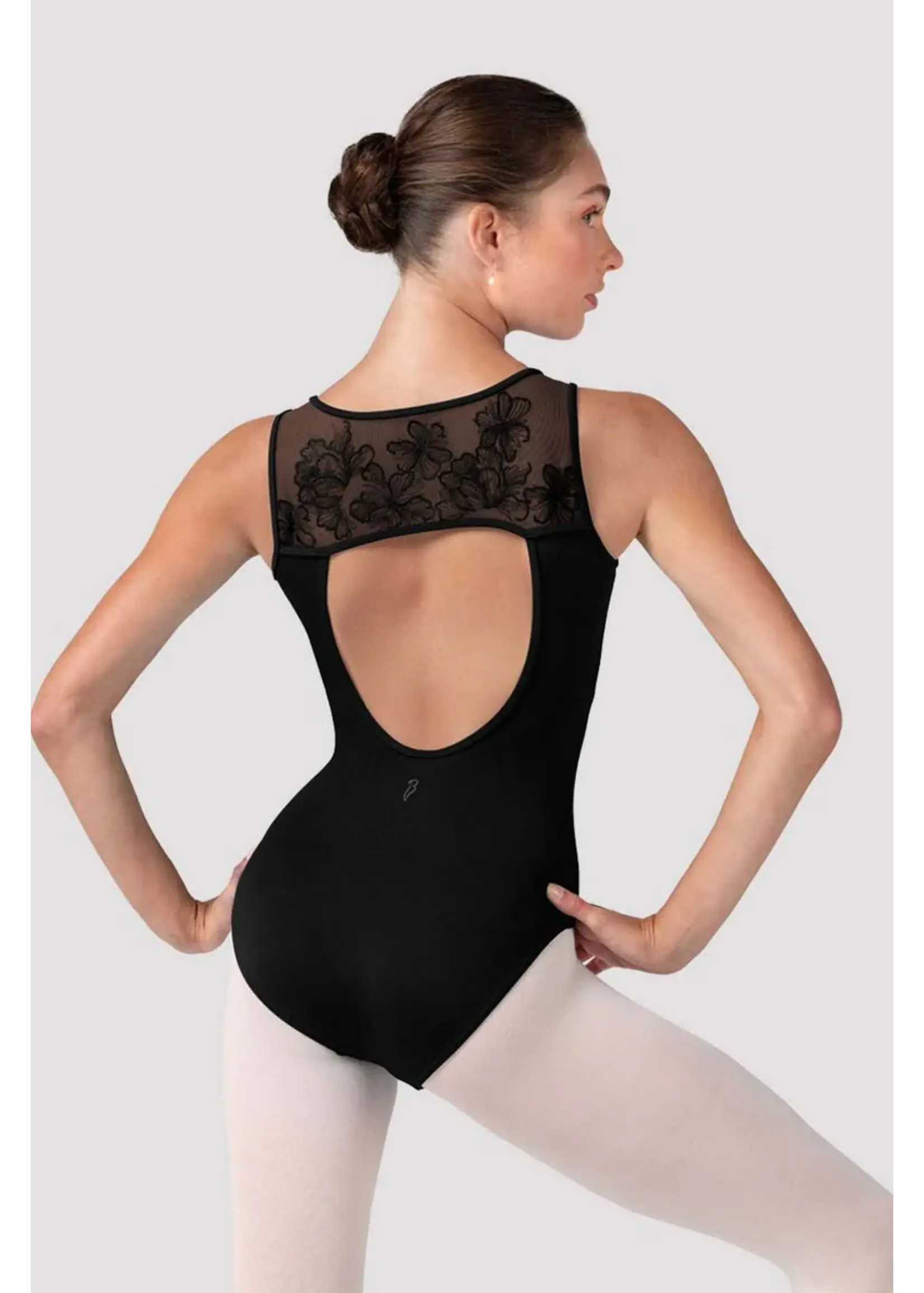 Bloch Embroidered Square Neck Leotard