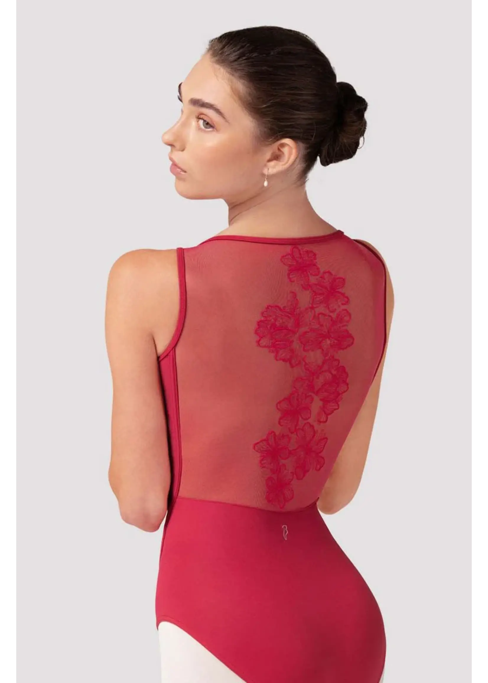 Bloch Embroidered Boat Neck Leotard