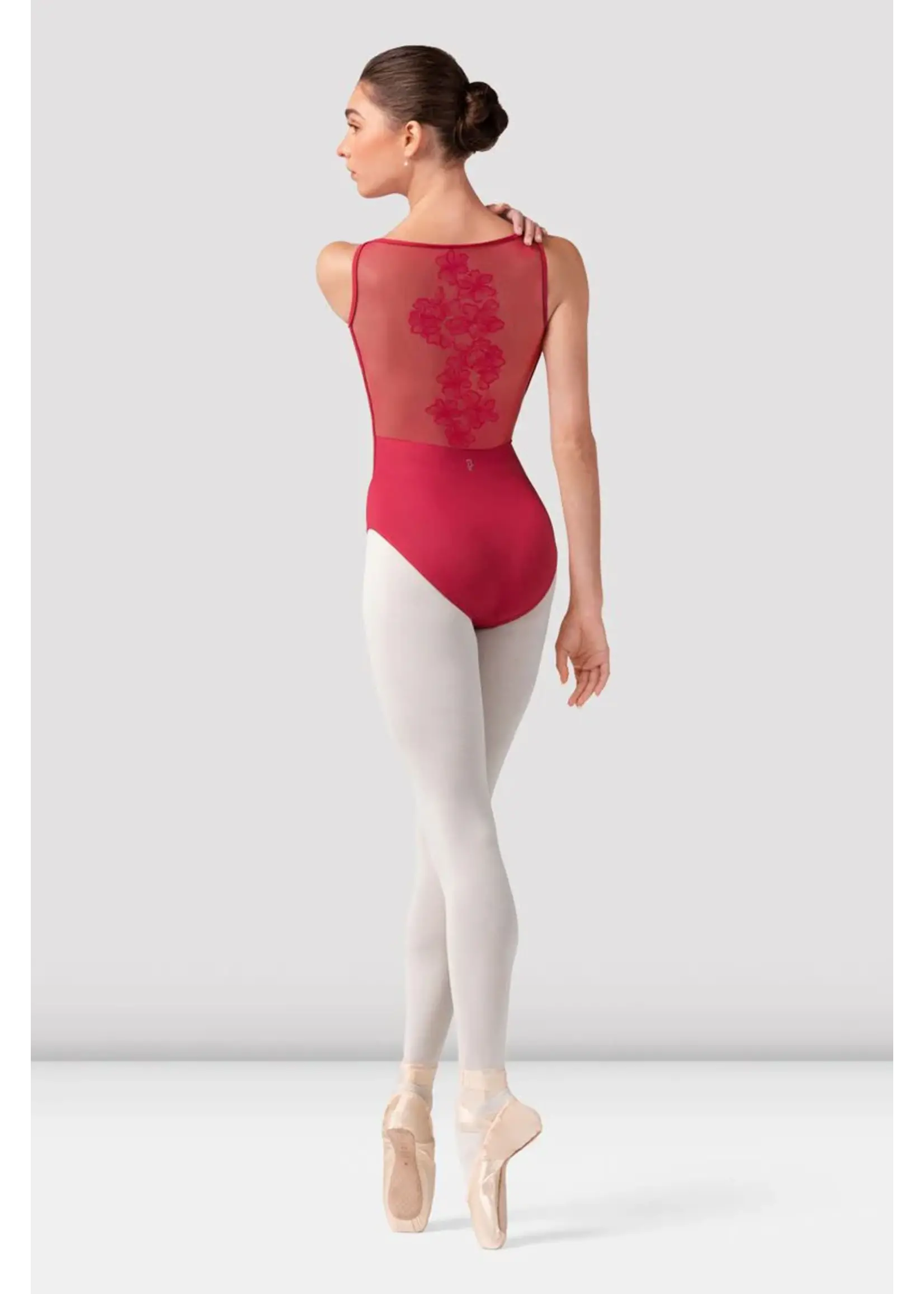 Bloch Embroidered Boat Neck Leotard