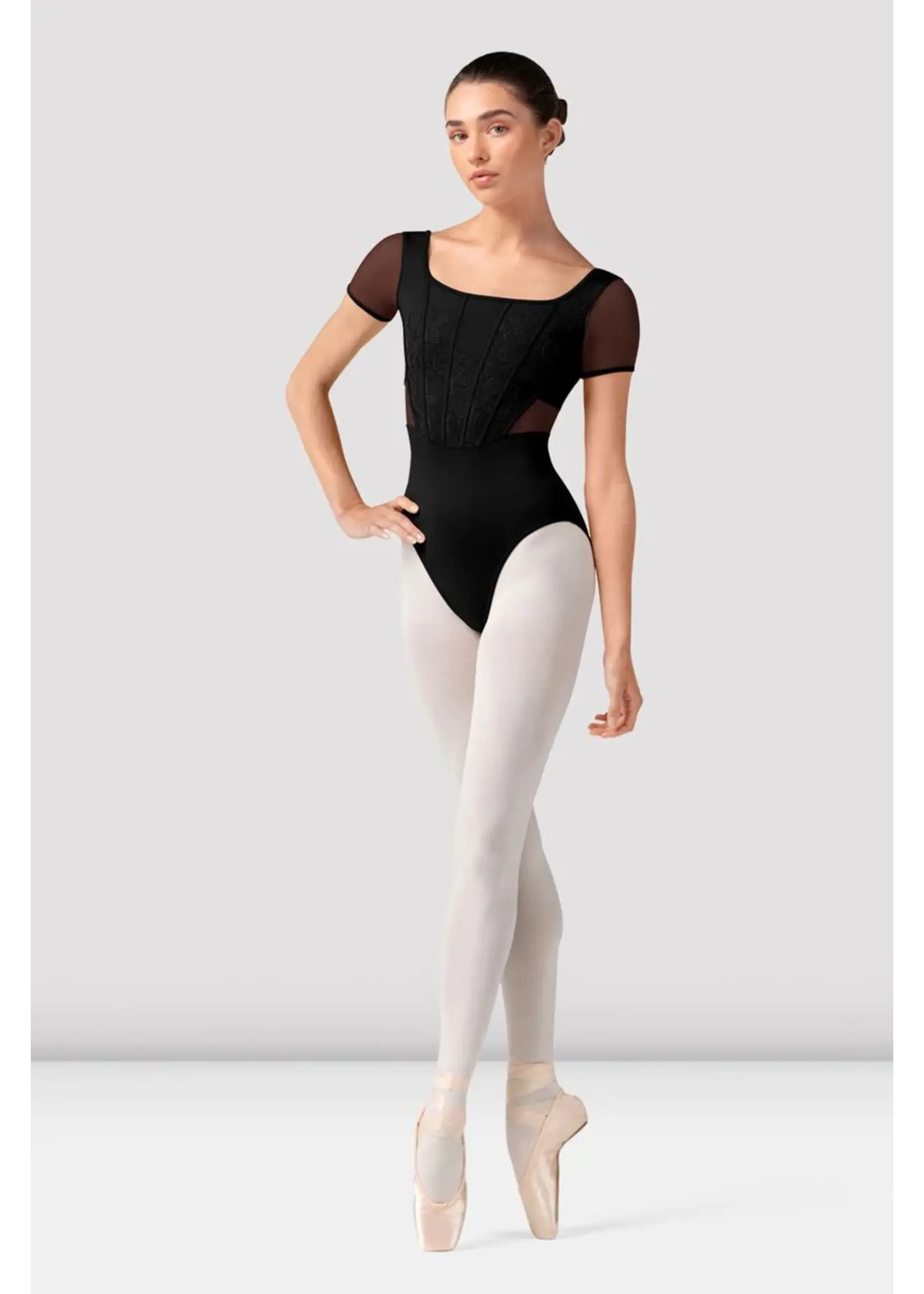 Bloch Embroidered Cap Sleeve Leotard