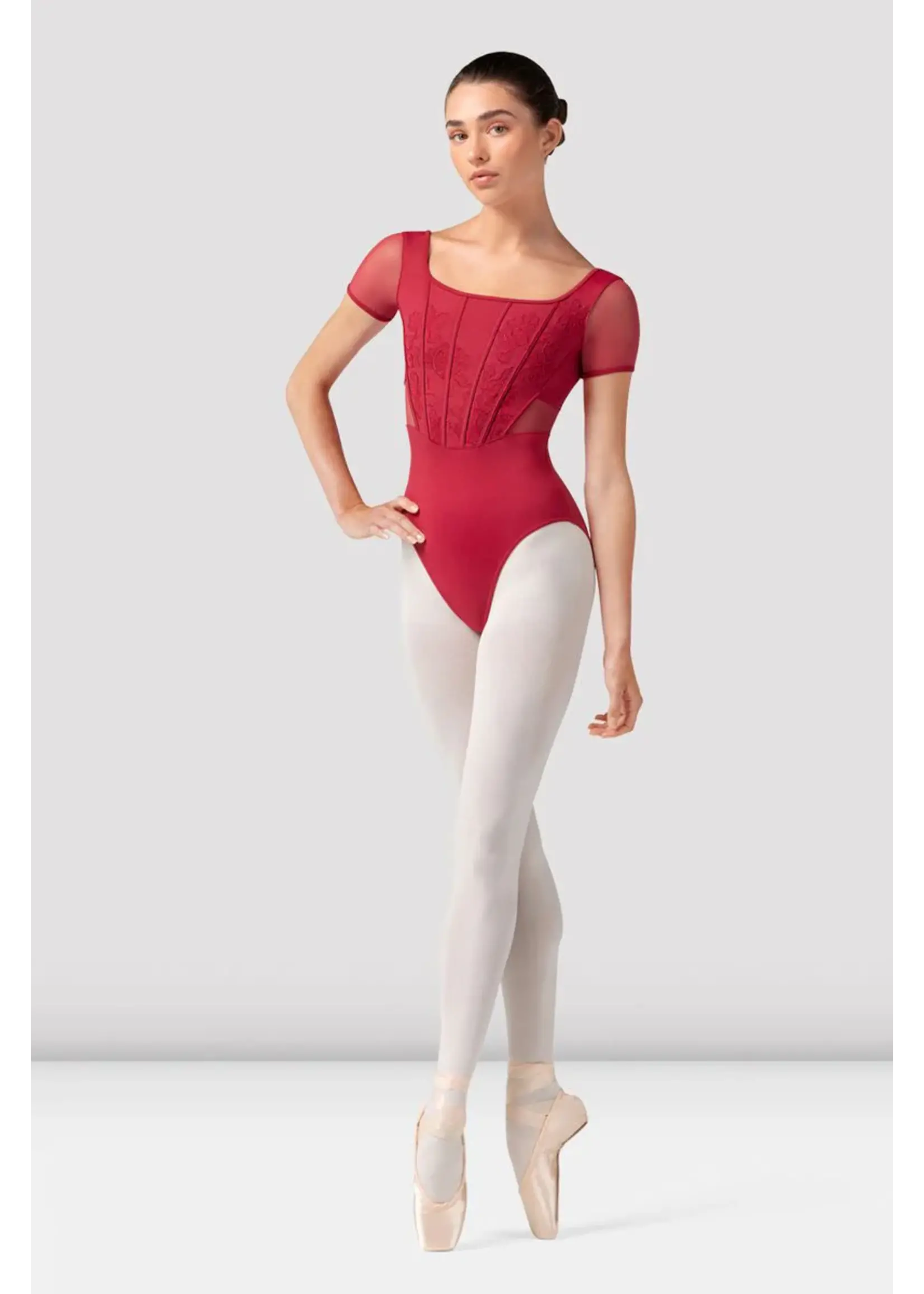 Bloch Embroidered Cap Sleeve Leotard