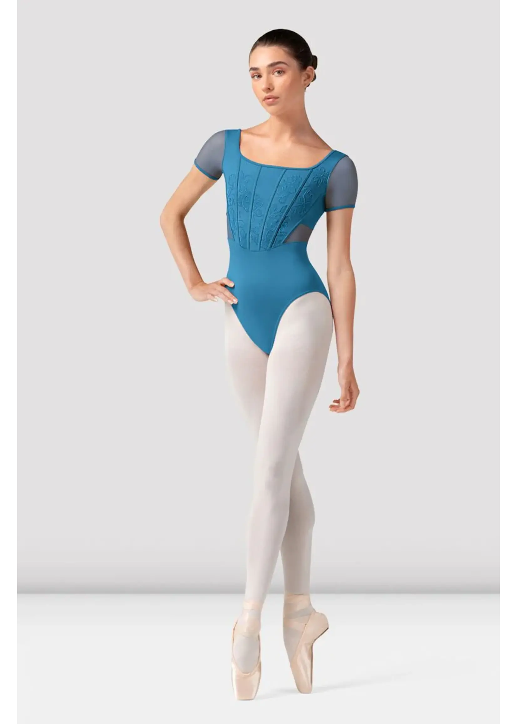 Bloch Embroidered Cap Sleeve Leotard