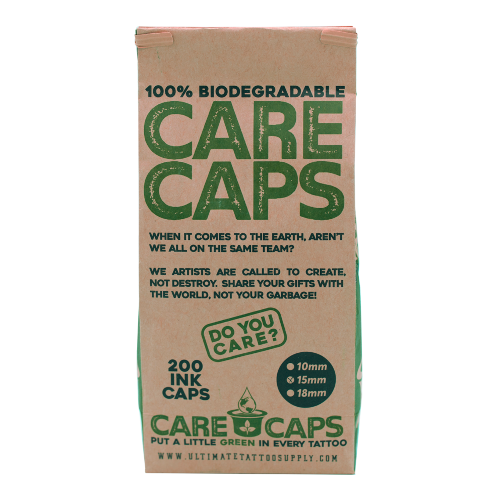 CARE CAPS BIODEGRADABLE INK CAPS - 200/BAG