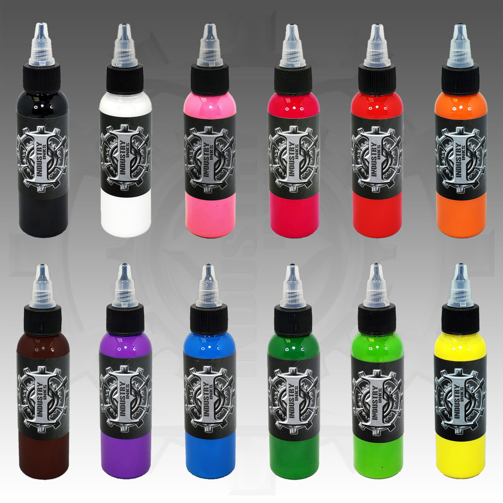 INDUSTRY INKS PRIMARY 12 COLOR SET 1OZ
