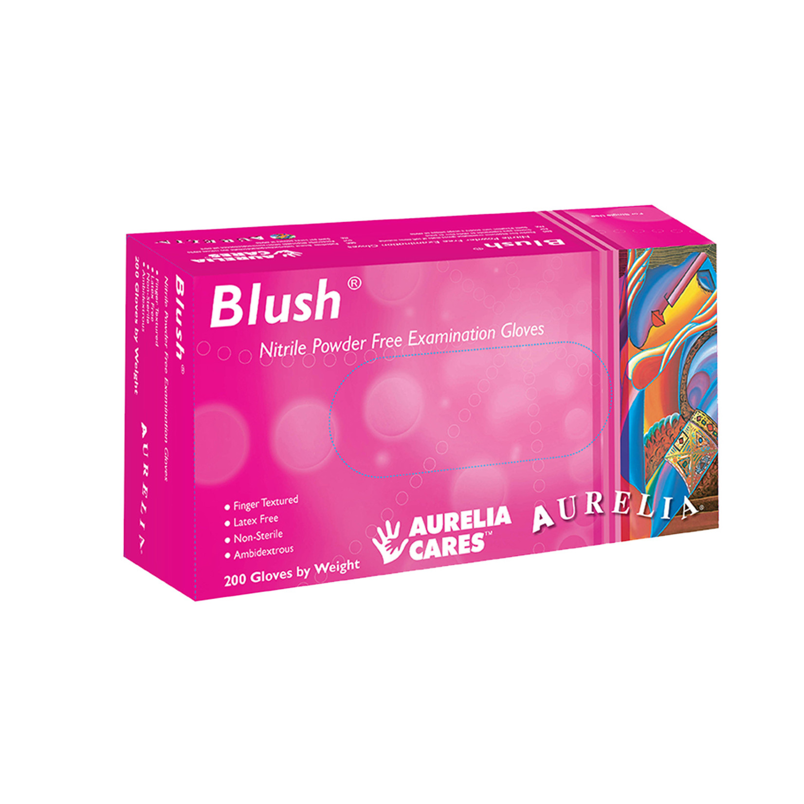 BLUSH PINK NITRILE GLOVES - 200/Box