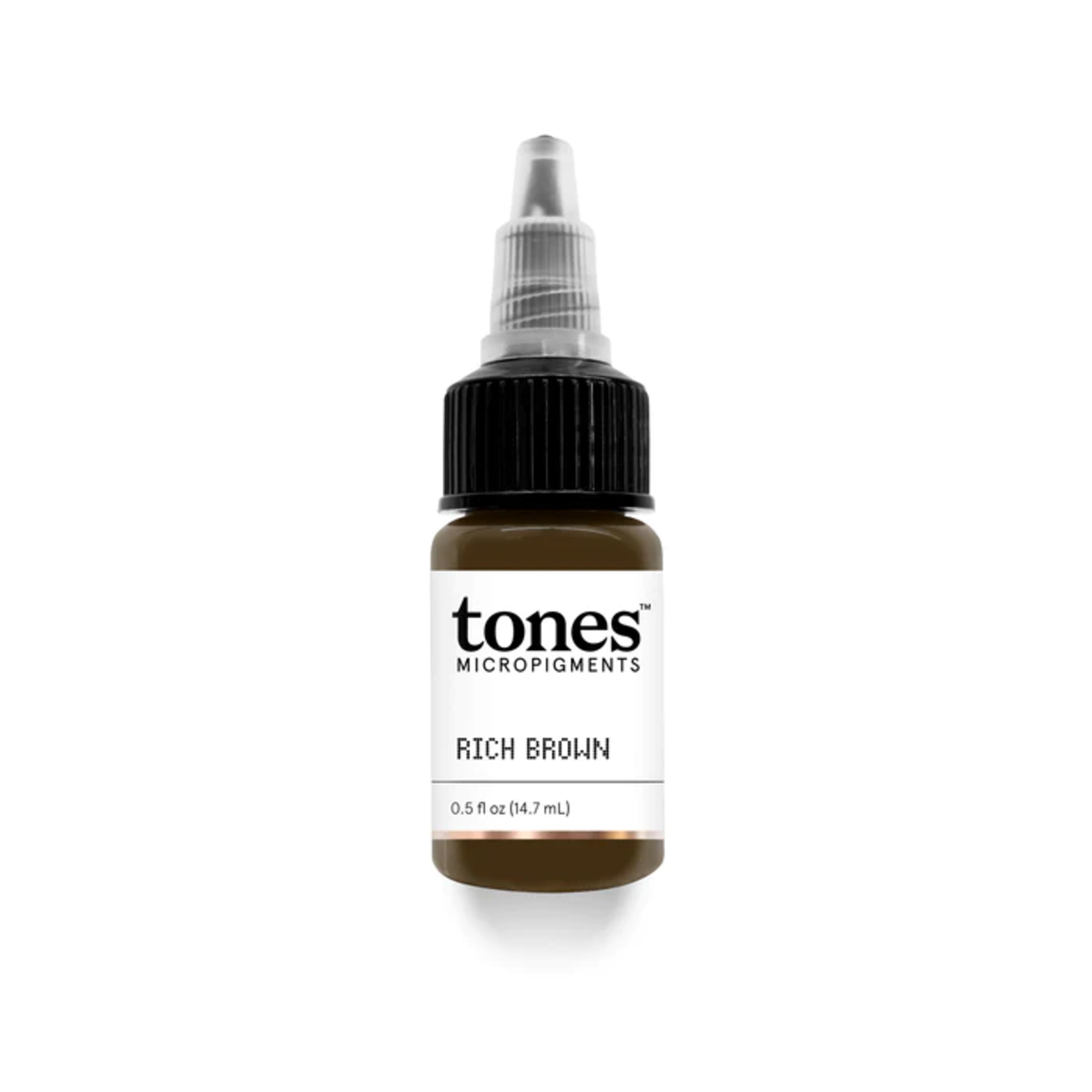 TONES MICROPIGMENTS RICH BROWN PMU PIGMENT (0.5 FL OZ | 15ML)