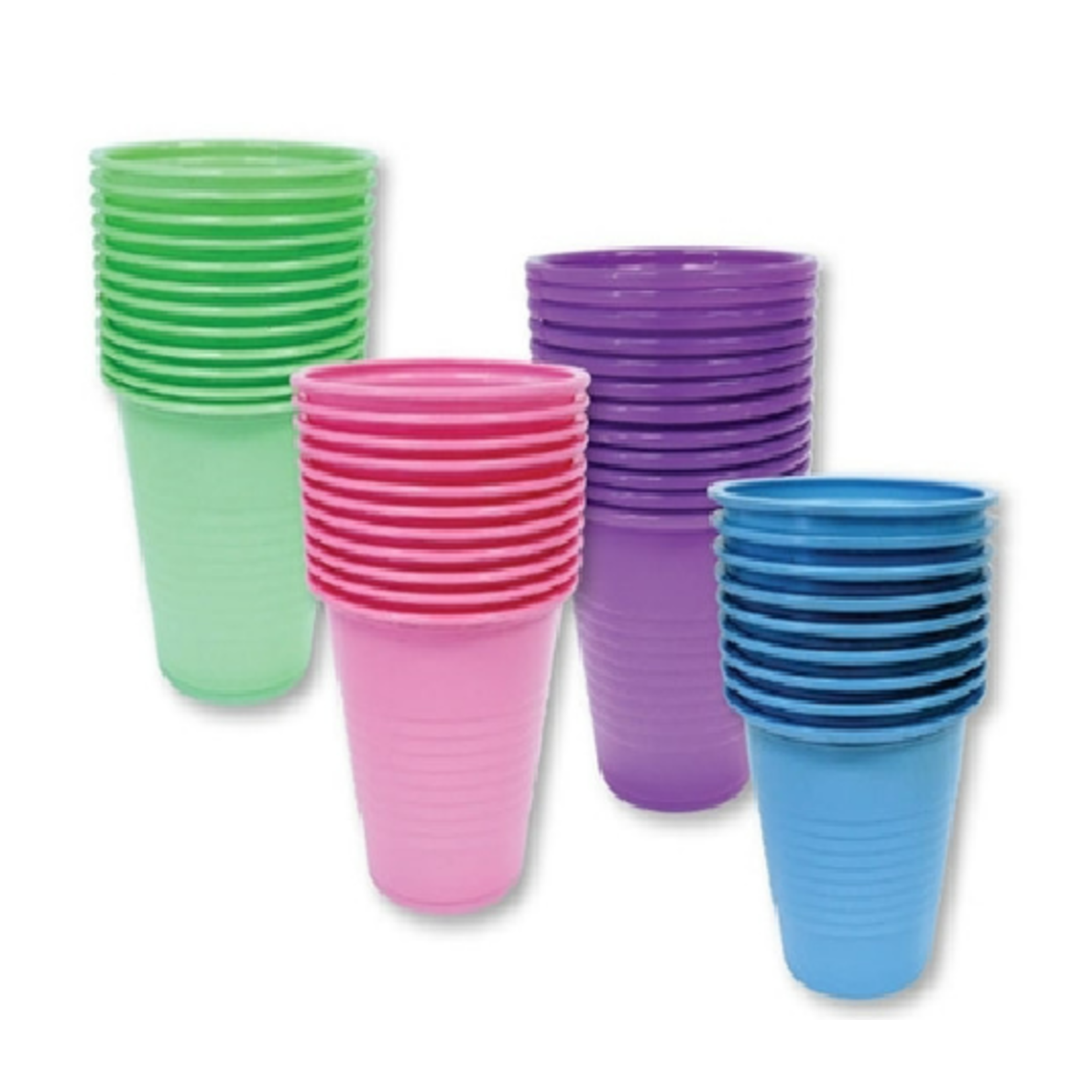 5 OZ DISPOSABLE PLASTIC BLUE CUPS - 100
