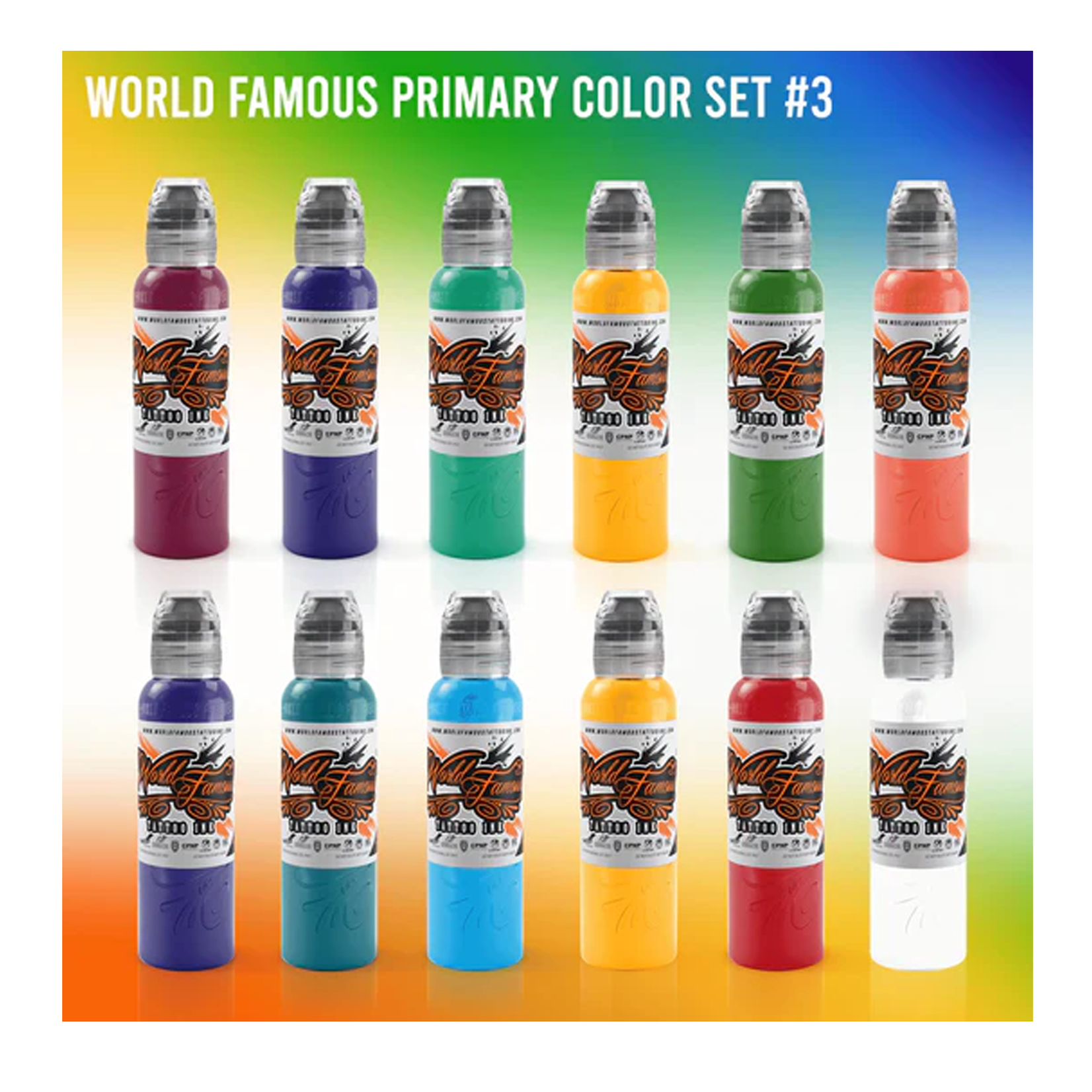 WORLD FAMOUS PRIMARY COLOR INK SET #3