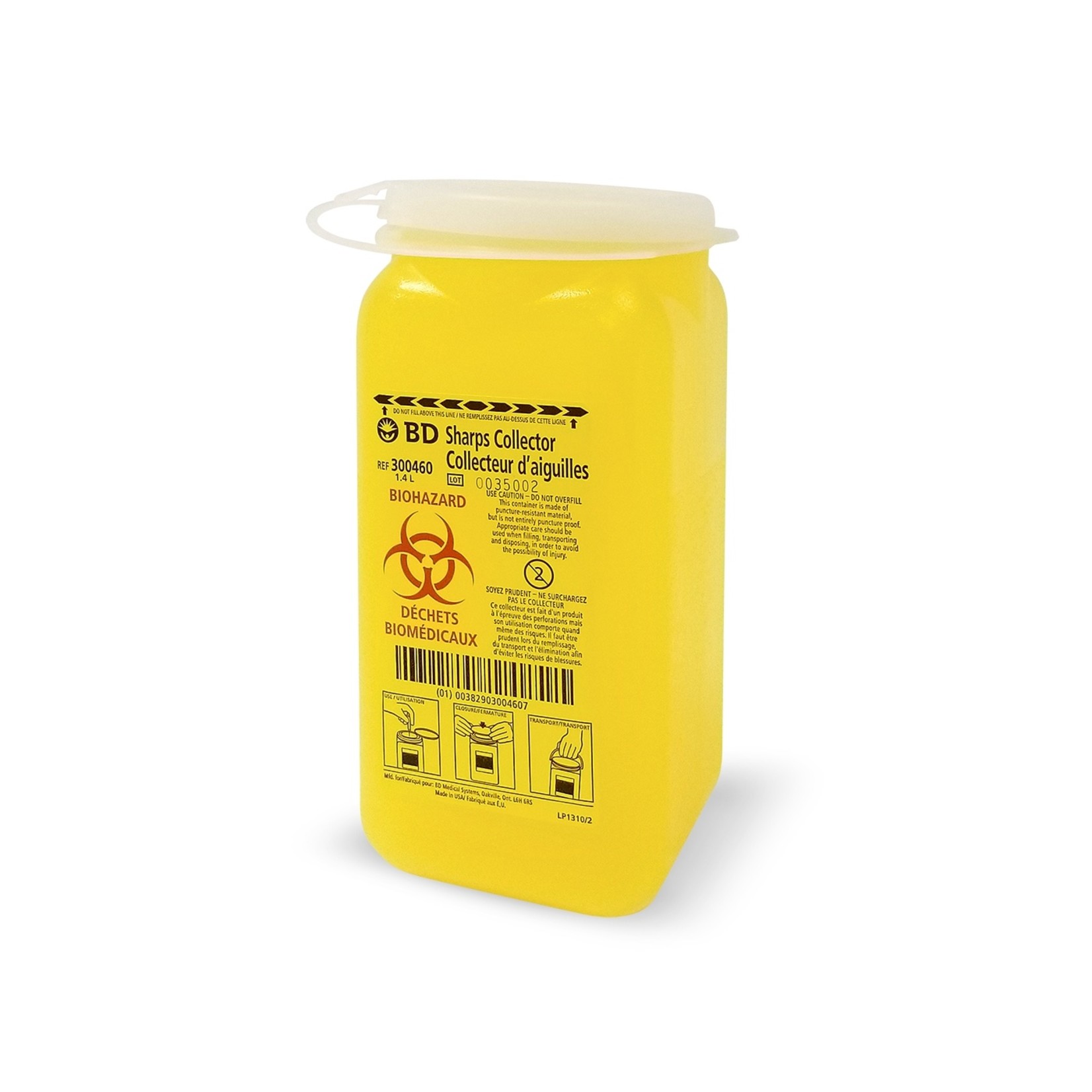 BD SHARPS CONTAINER -1.4 LITRE