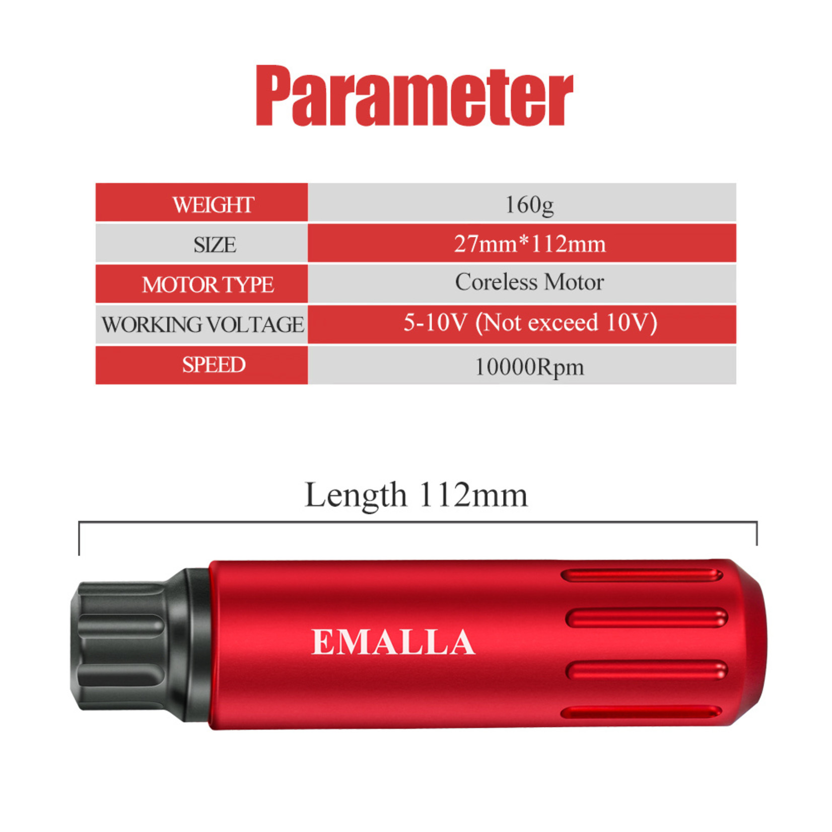 EMALLA VAMP TATTOO PEN ROTARY MACHINE